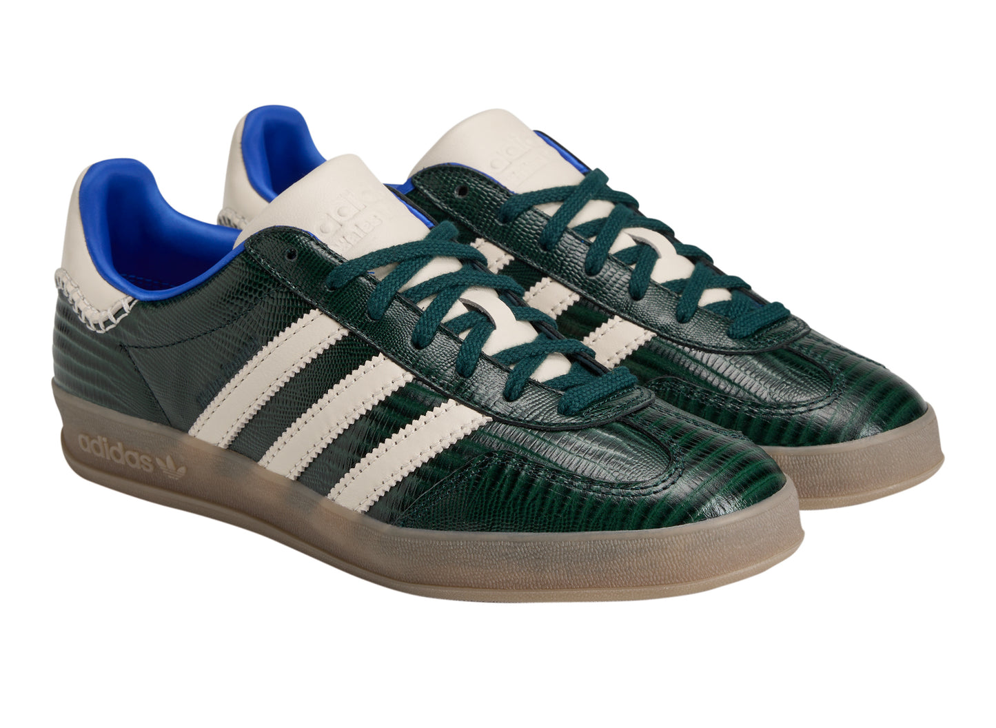 Adidas x Wales Bonner Gazelle Suede Croc KK0735 — front three quarter view