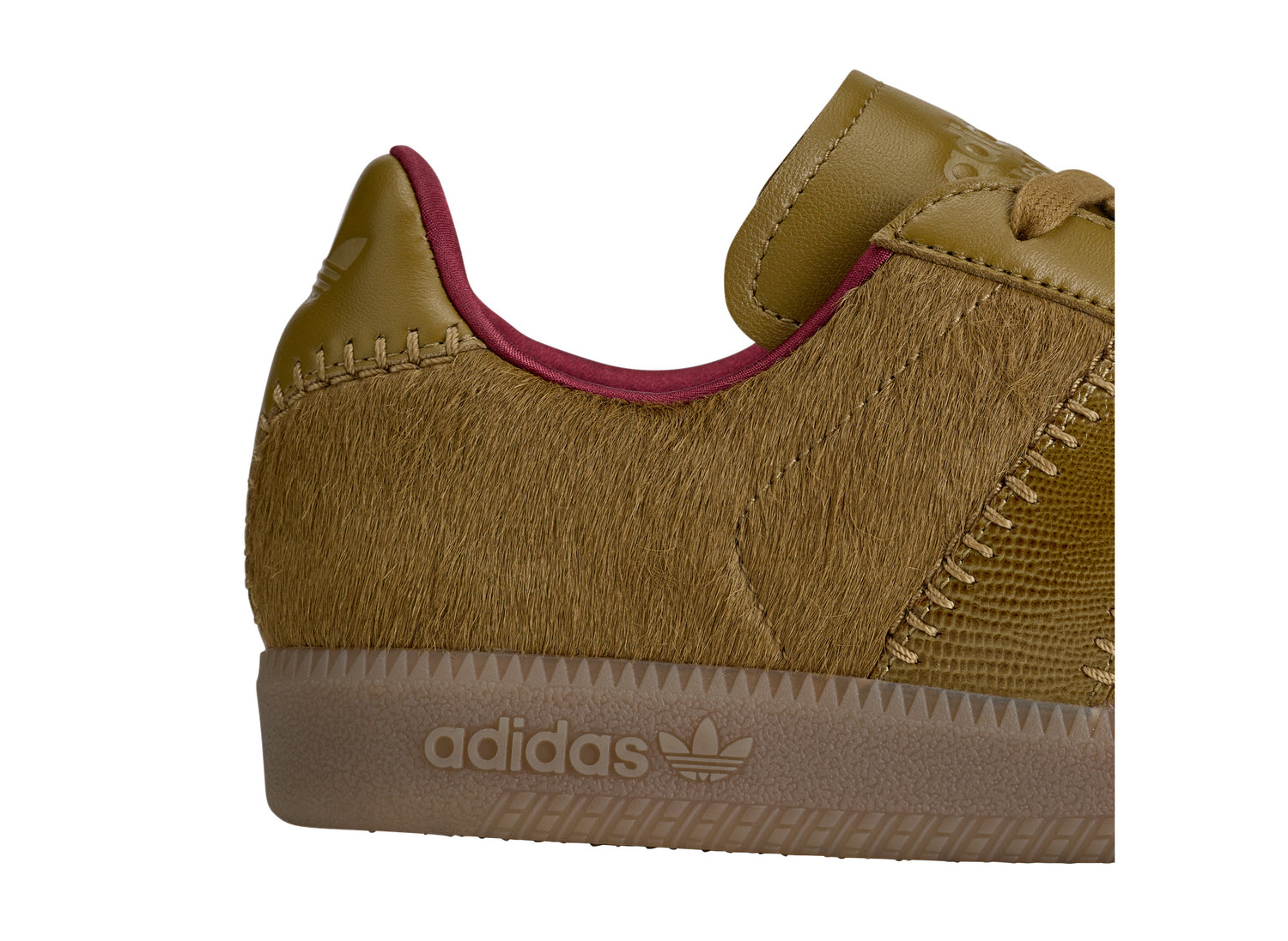 Adidas x Wales Bonner Karintha Army Khaki Pony KK2809 — detail 2 view