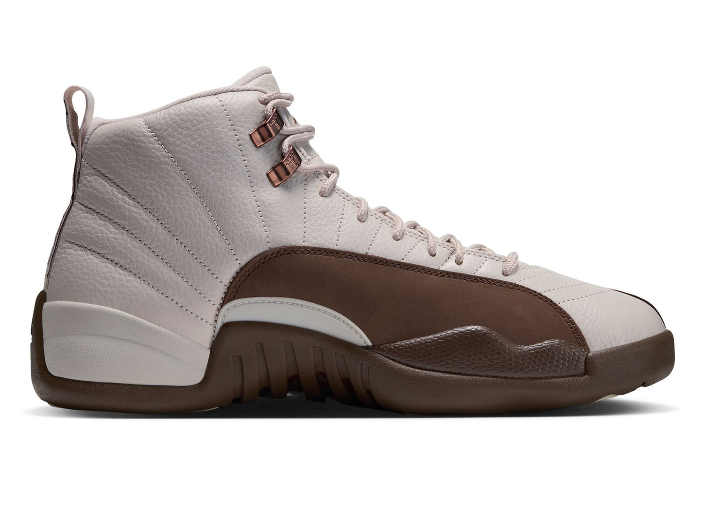 Air Jordan 12 Fireside CT8013-105 in Light Orewood Brown / Cacao Wow – right side medial