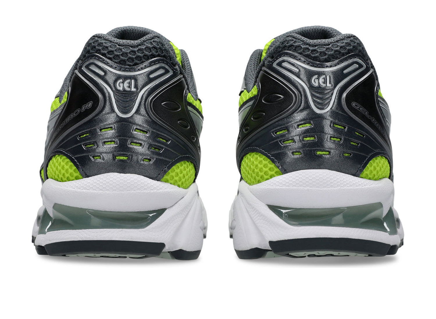 Asics Gel-Kayano 14 in Lime Zest / Pure Silver view 5