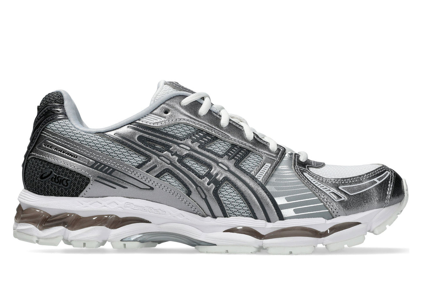Asics Gel-Kayano 12.1 in White / Pure Silver view 2