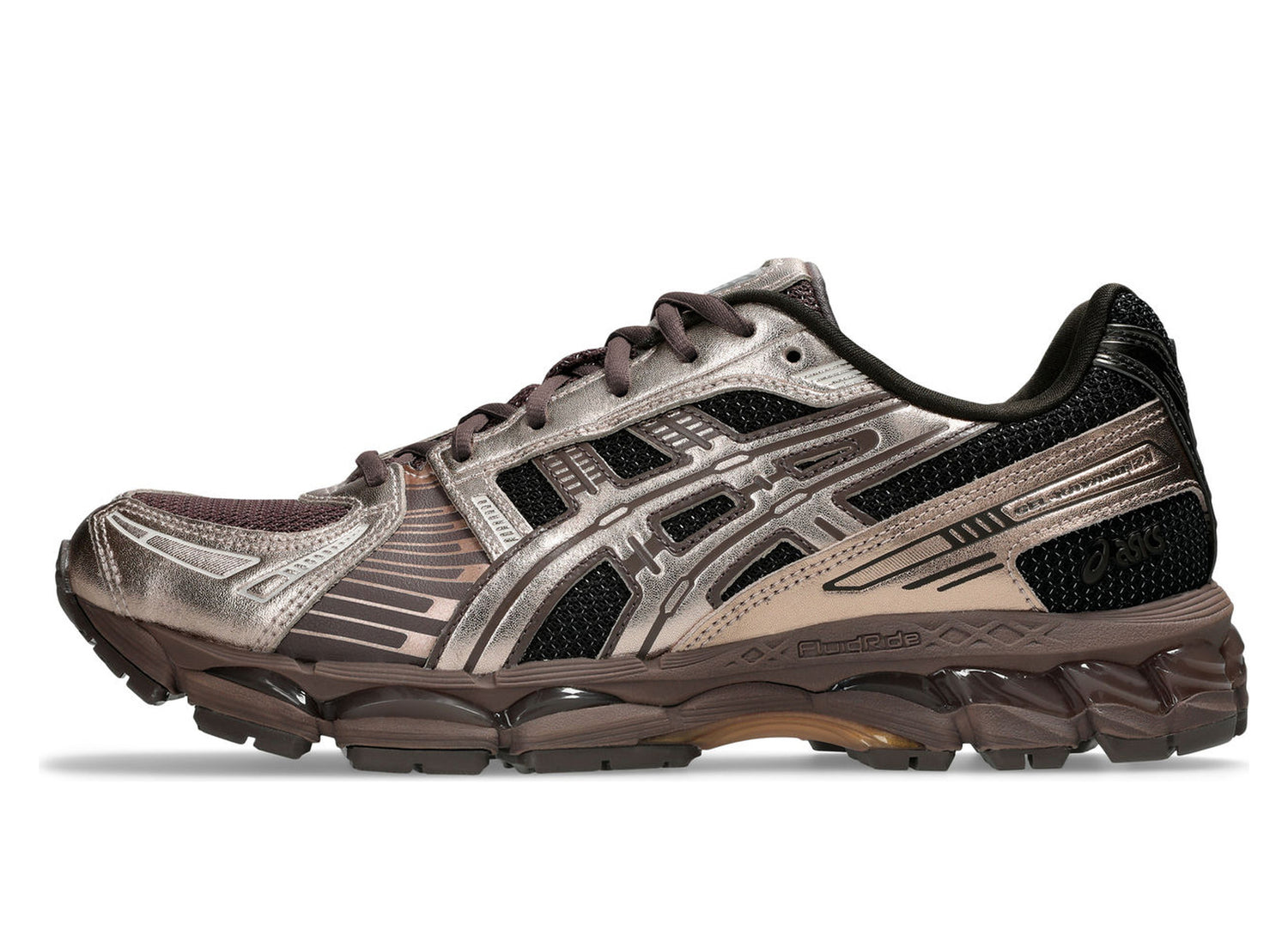 Asics Gel-Kayano 12.1 in Cocoa Powder / Rose Gold view 1
