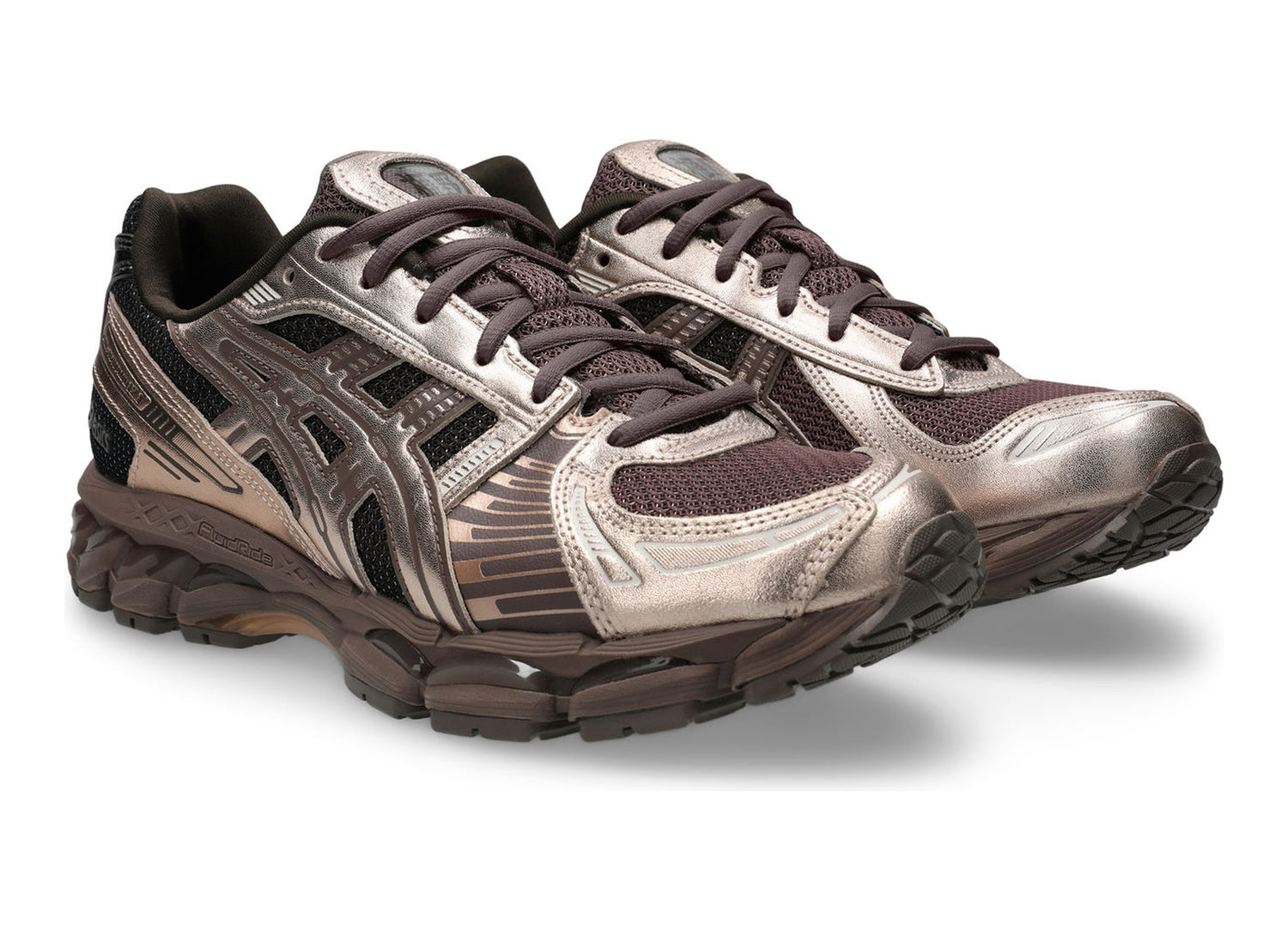 Asics Gel-Kayano 12.1 in Cocoa Powder / Rose Gold view 4