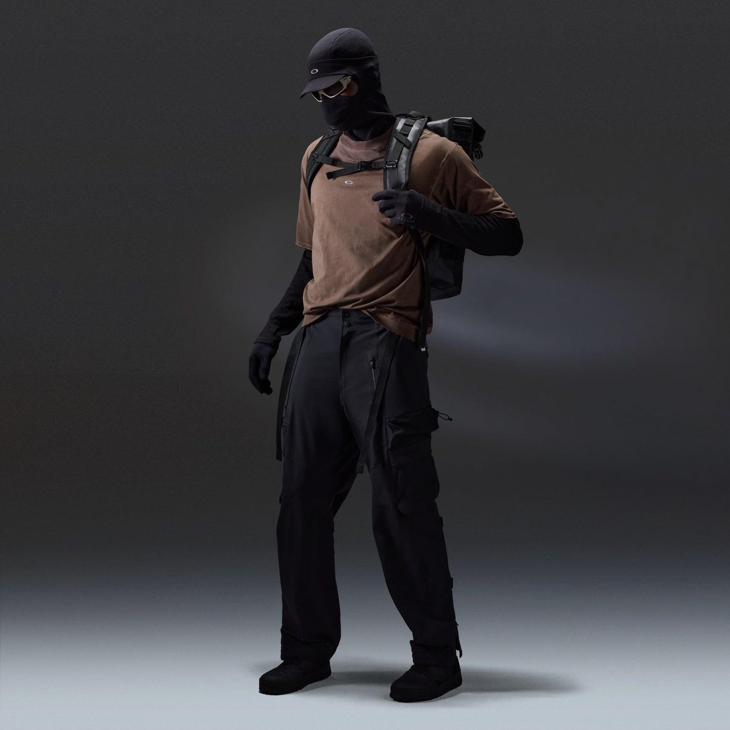 Oakley Latitude Veil Tee in Dark Umber on-model or alternate product view