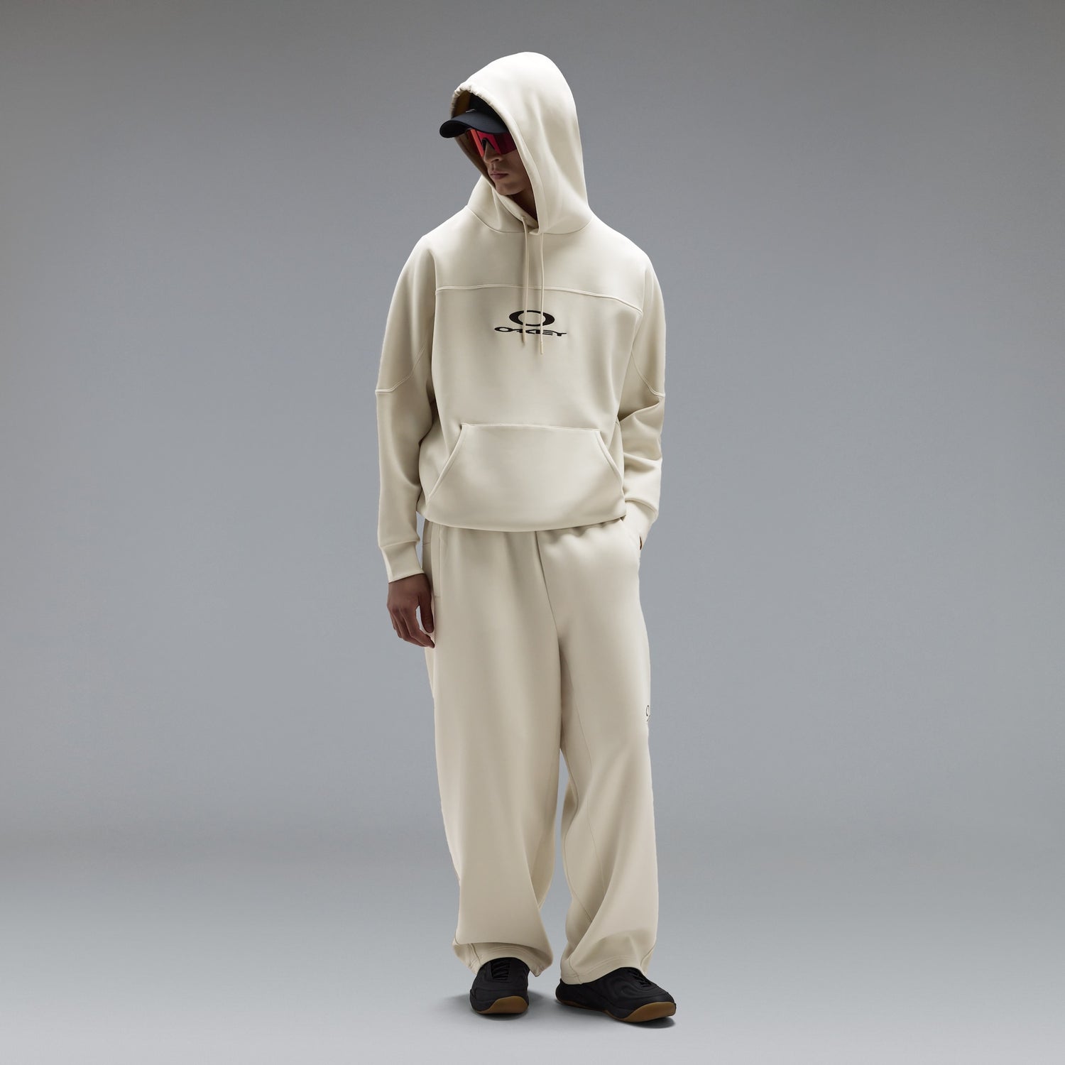Oakley New Retro Fleece Hoodie 2.7 in Mist detail or alternate view