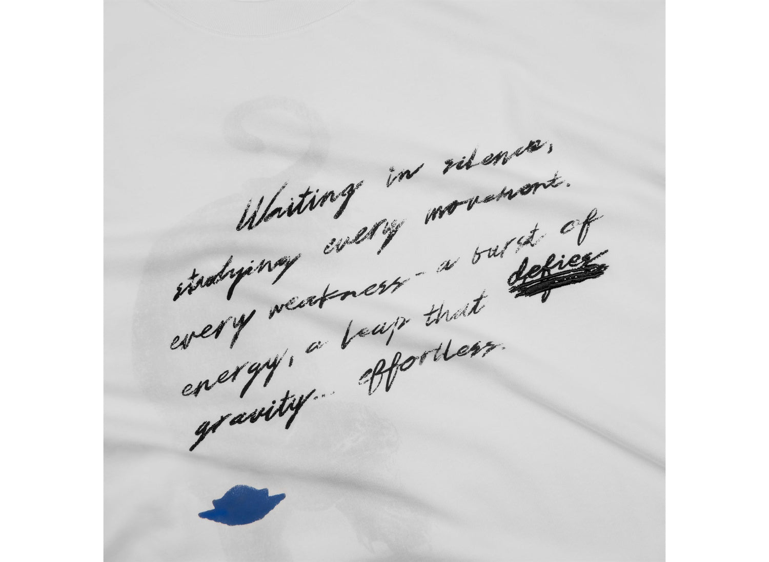 Jordan Black Cat T-Shirt in Sail graphic detail
