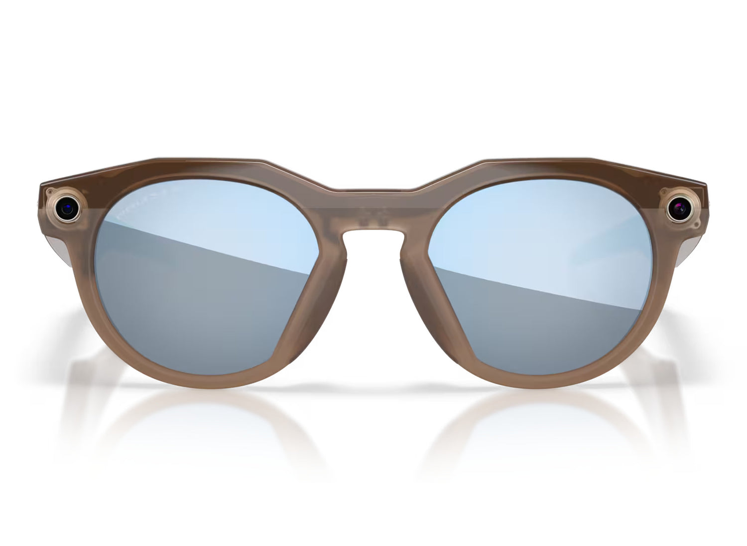 Oakley Meta HSTN Brown Smoke Frames w/ Prizm Deep Water Polarized Lenses