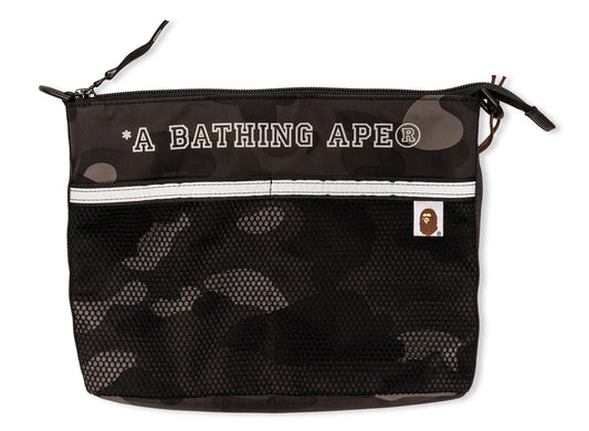 A Bathing Ape Color Camo Sacoche in Black