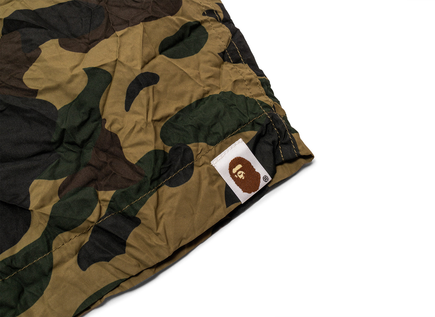 A Bathing Ape Crinkle Effect 1stCamo Climbing Shorts - view 2