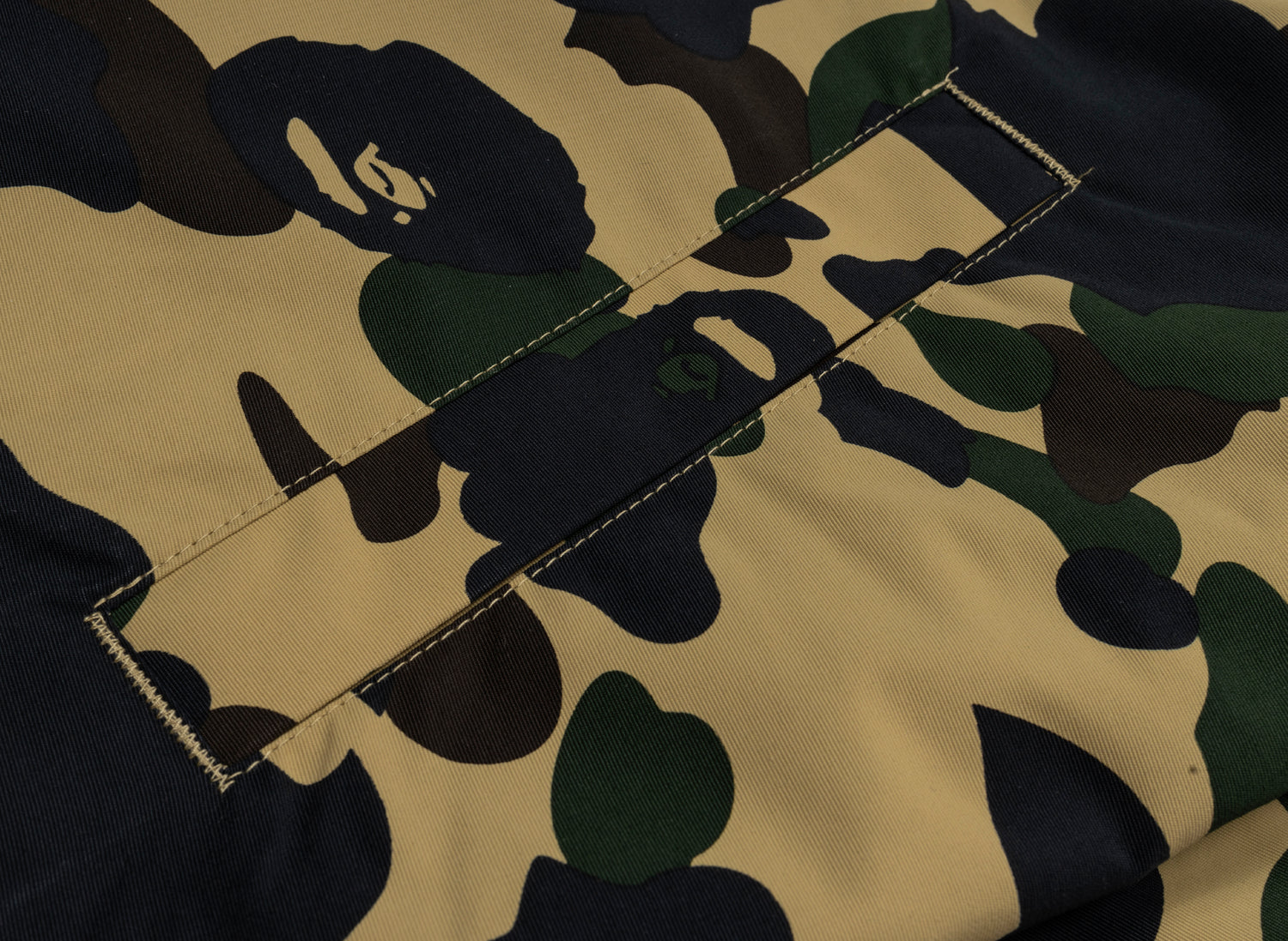 A Bathing Ape Gore-Tex Wind Stopper 1st Camo Relaxed Coach Jacket in Yellow - view 2