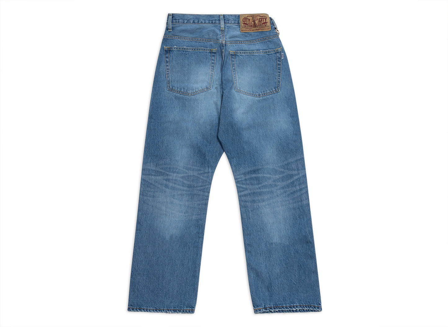 A Bathing Ape Shark Loose Fit 13 Oz Denim Pants in Indigo — view 3