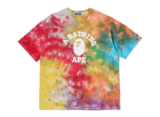 A Bathing Ape Tie Dye College Relaxed Fit Tee