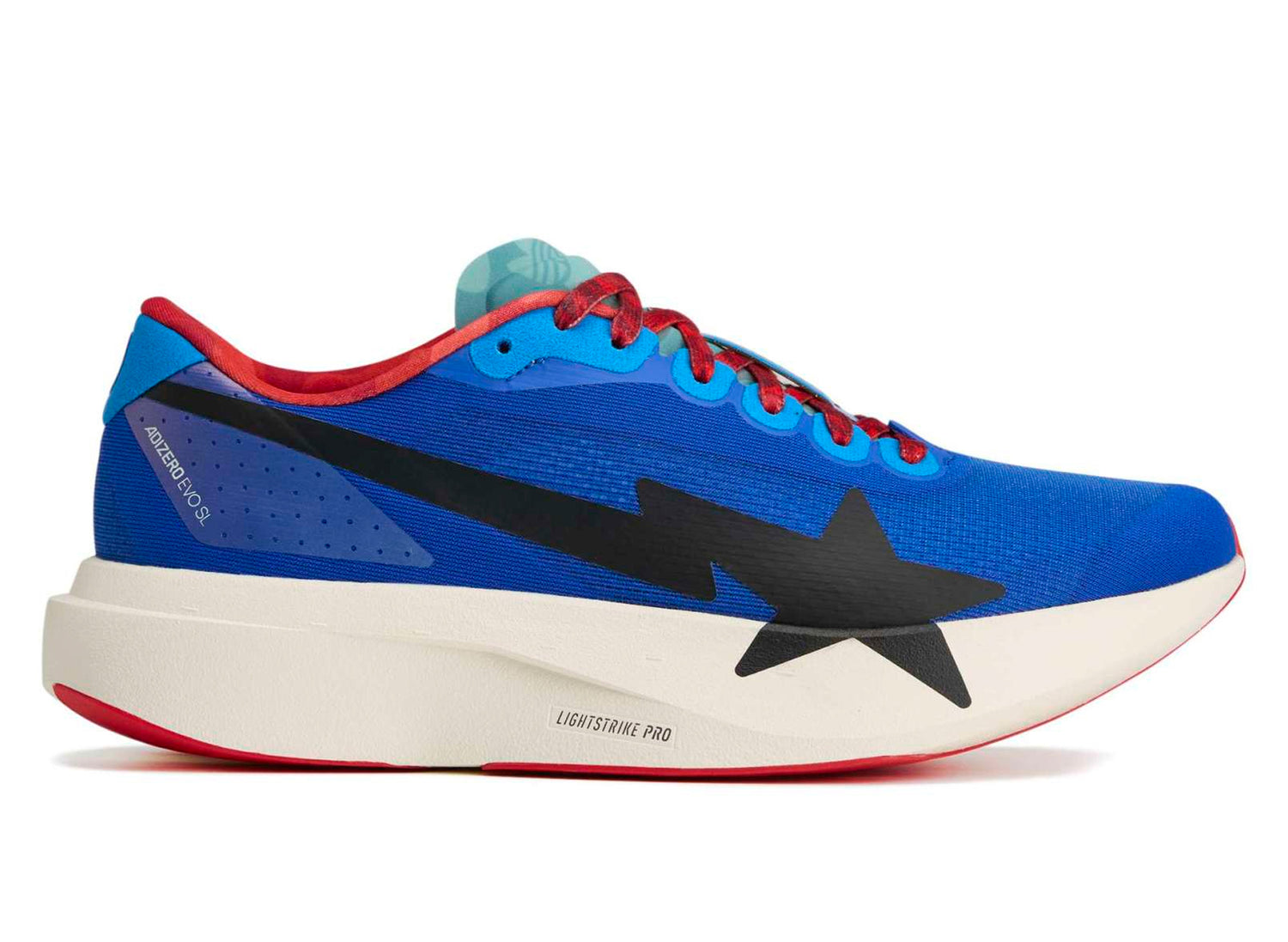 Adidas Adizero EVO SL Bape in Power Blue / Collegiate Green — view 2