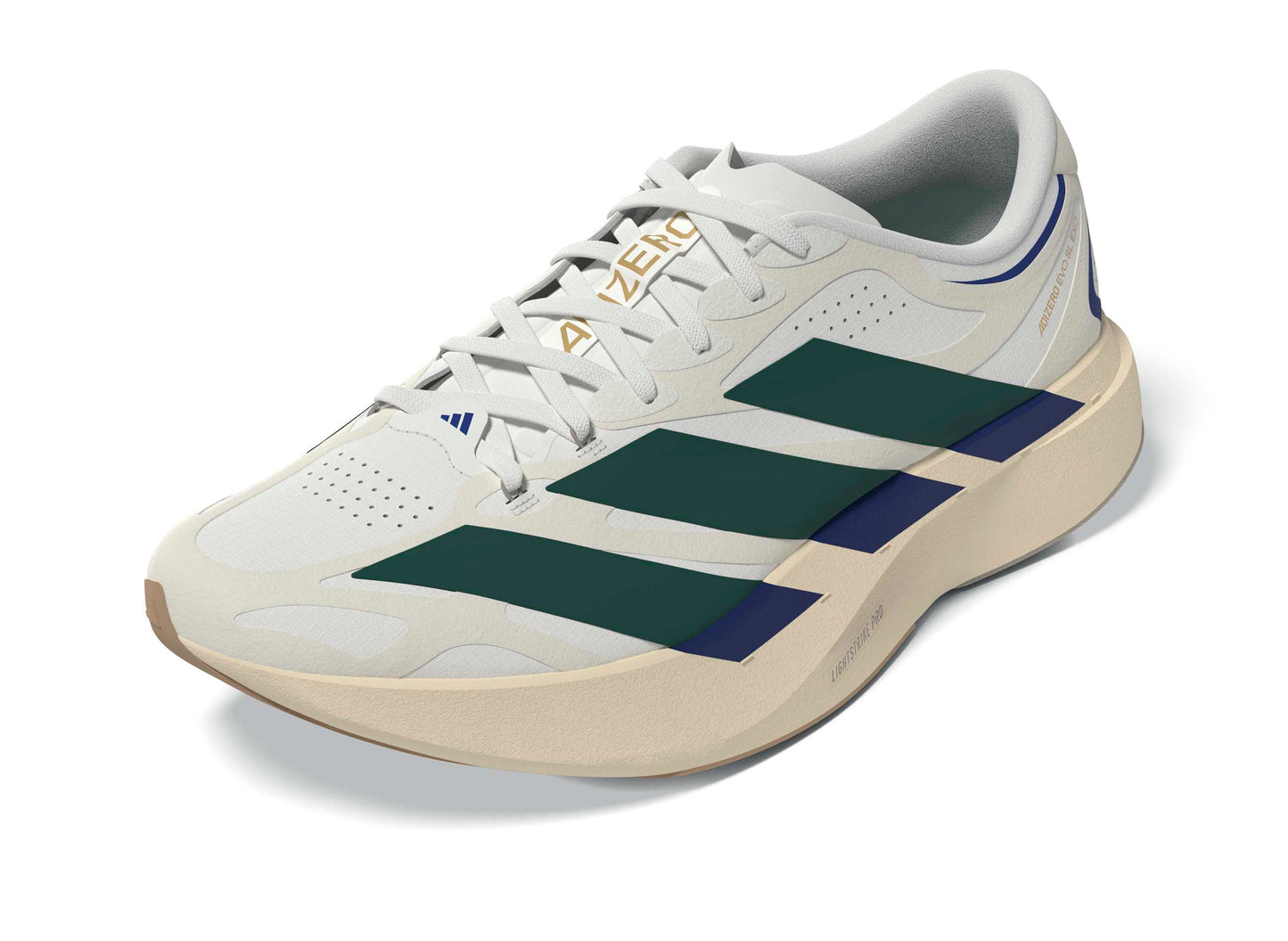 Adidas Adizero EVO SL EXO in Cloud White / Core Green