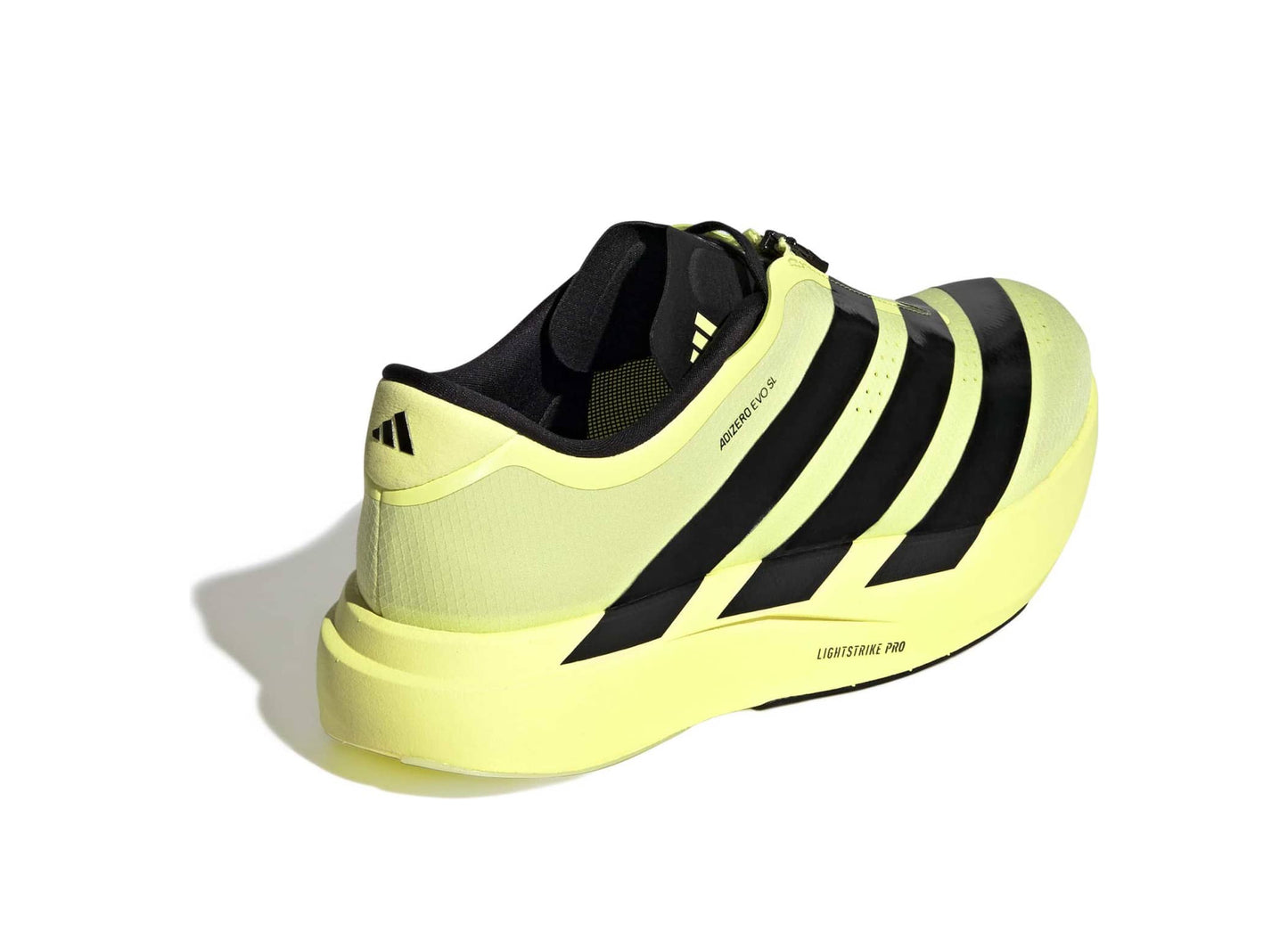 Adidas Adizero Evo SL Zip in Frozen Lemon / Core Black — view 2