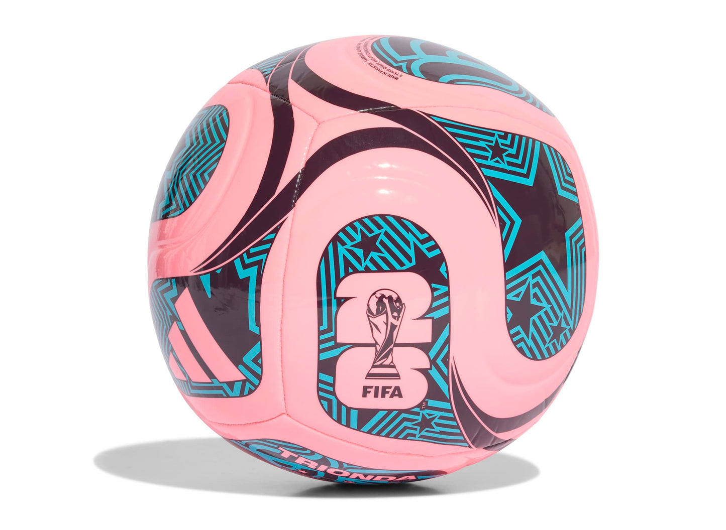 Adidas Fifa World Cup Trionda Club Ball in Beam Pink / Teal