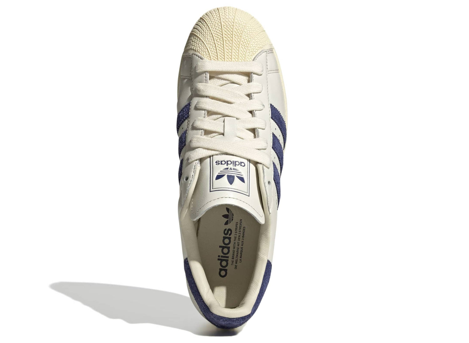 Adidas Superstar II in Off White / Victory Blue — view 4