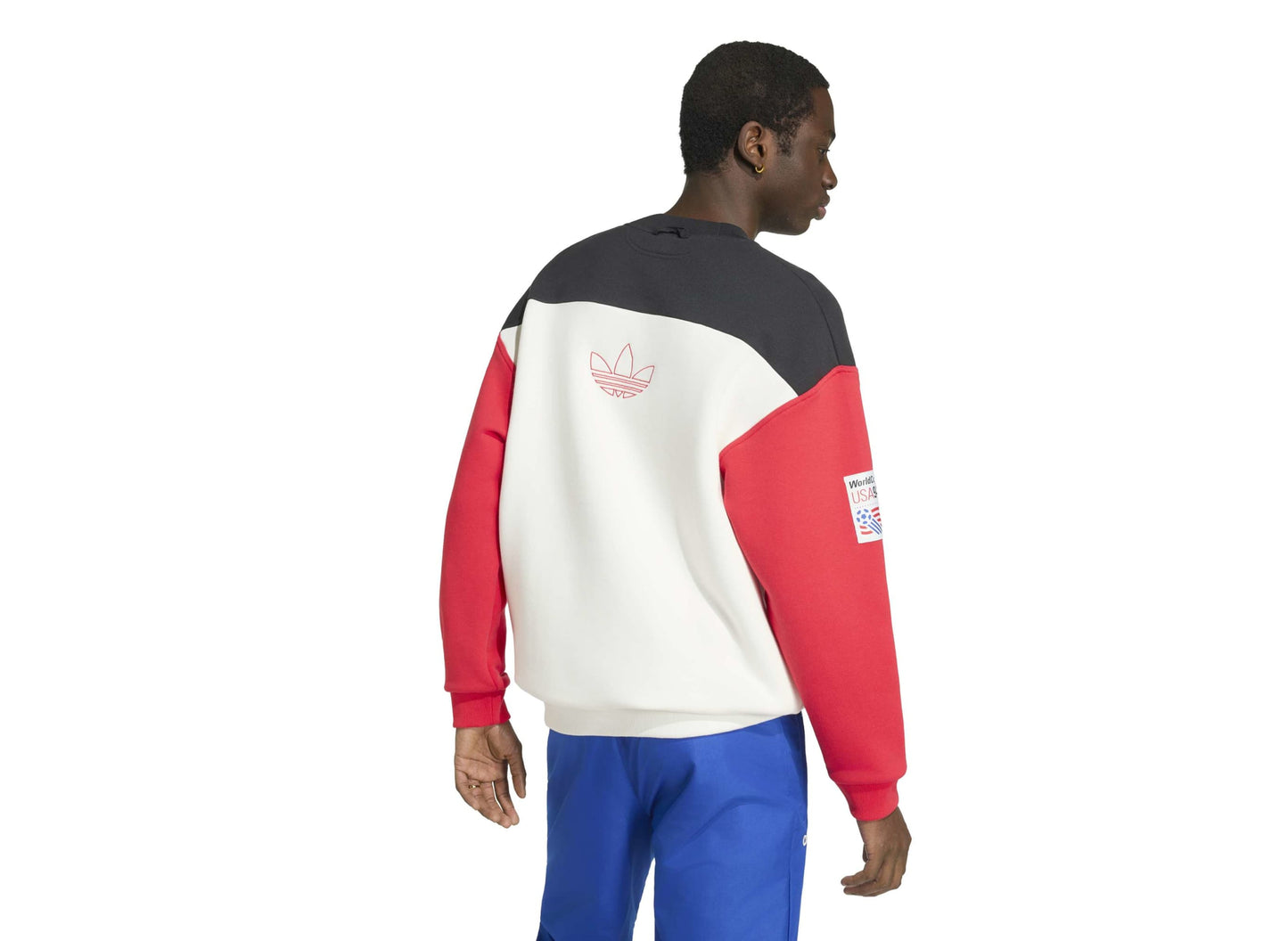 Sudadera con gráficos Adidas USA 94 en negro / blanco nube