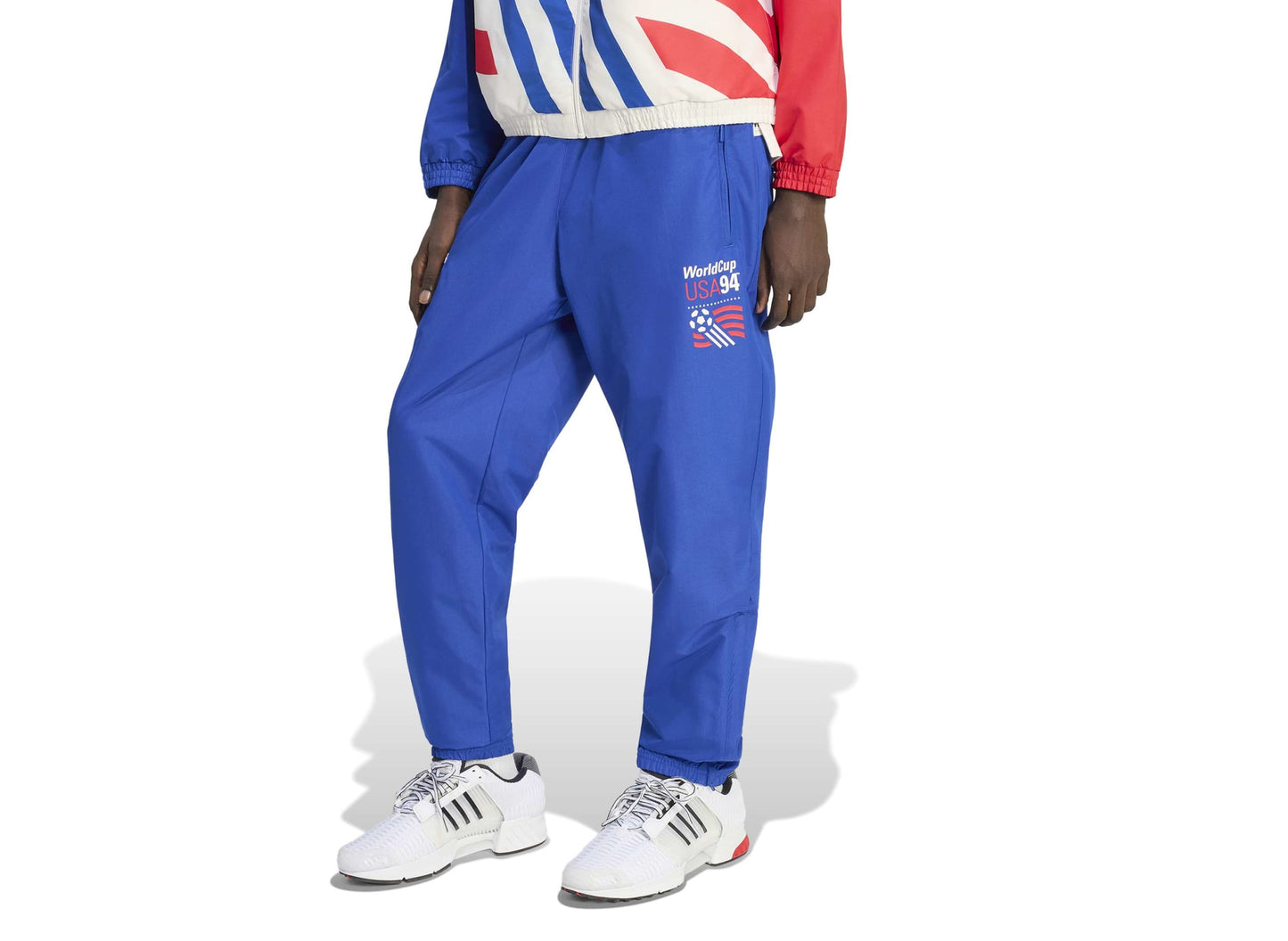 Adidas USA 94 Graphic Woven Track Pants in Royal Blue — view 2