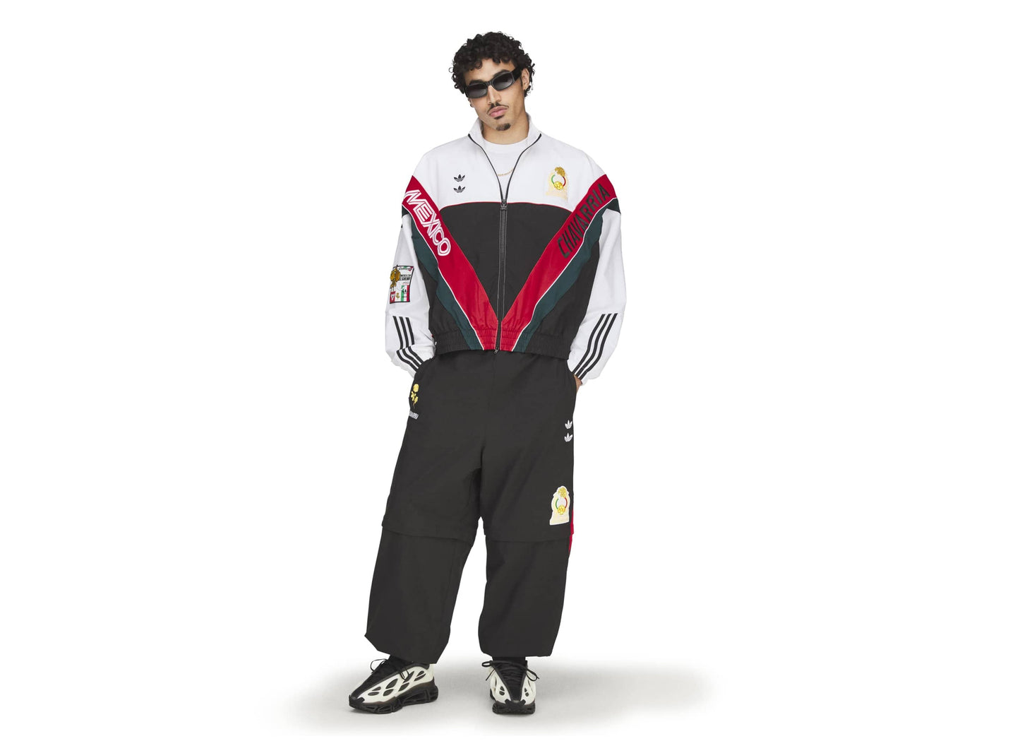Adidas WC Chavarria CDM Gewebte Trainingsjacke in Weiß / Schwarz