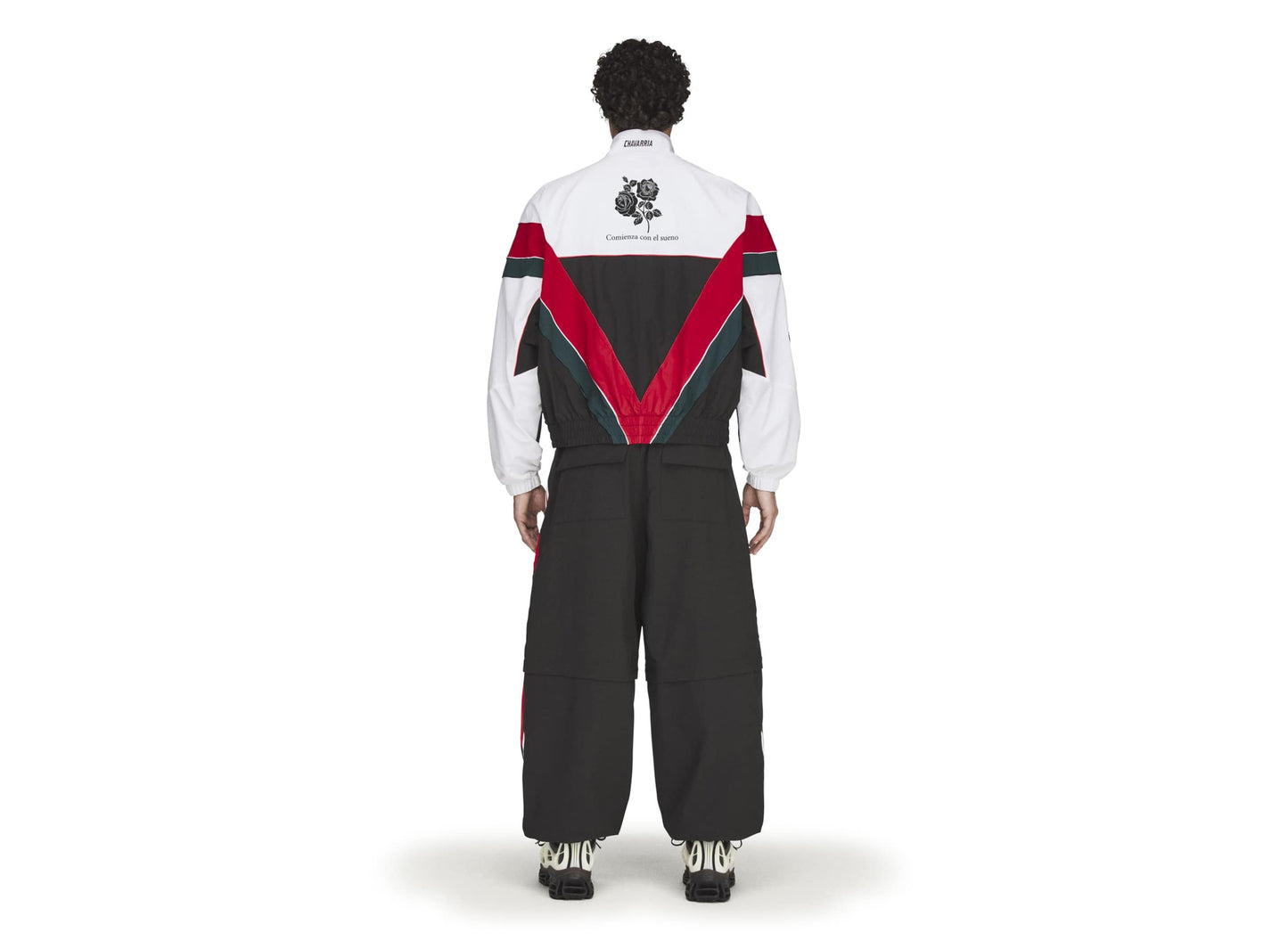 Adidas WC Chavarria CDM Gewebte Trainingsjacke in Weiß / Schwarz