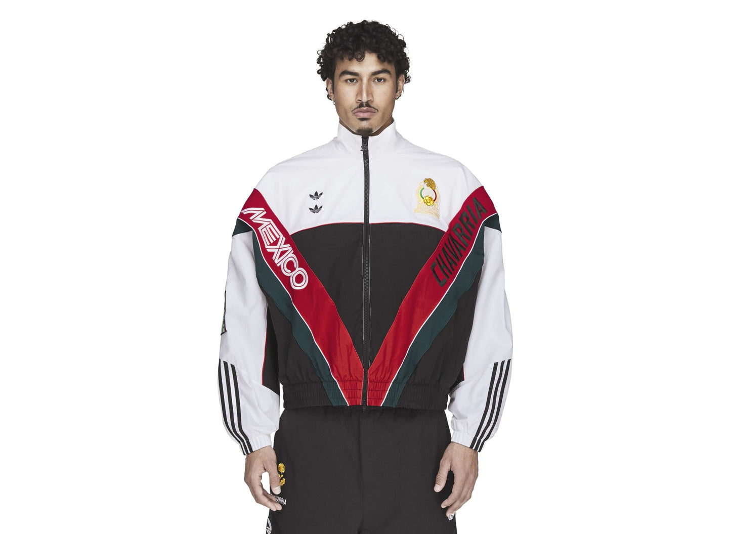 Adidas WC Chavarria CDM Gewebte Trainingsjacke in Weiß / Schwarz