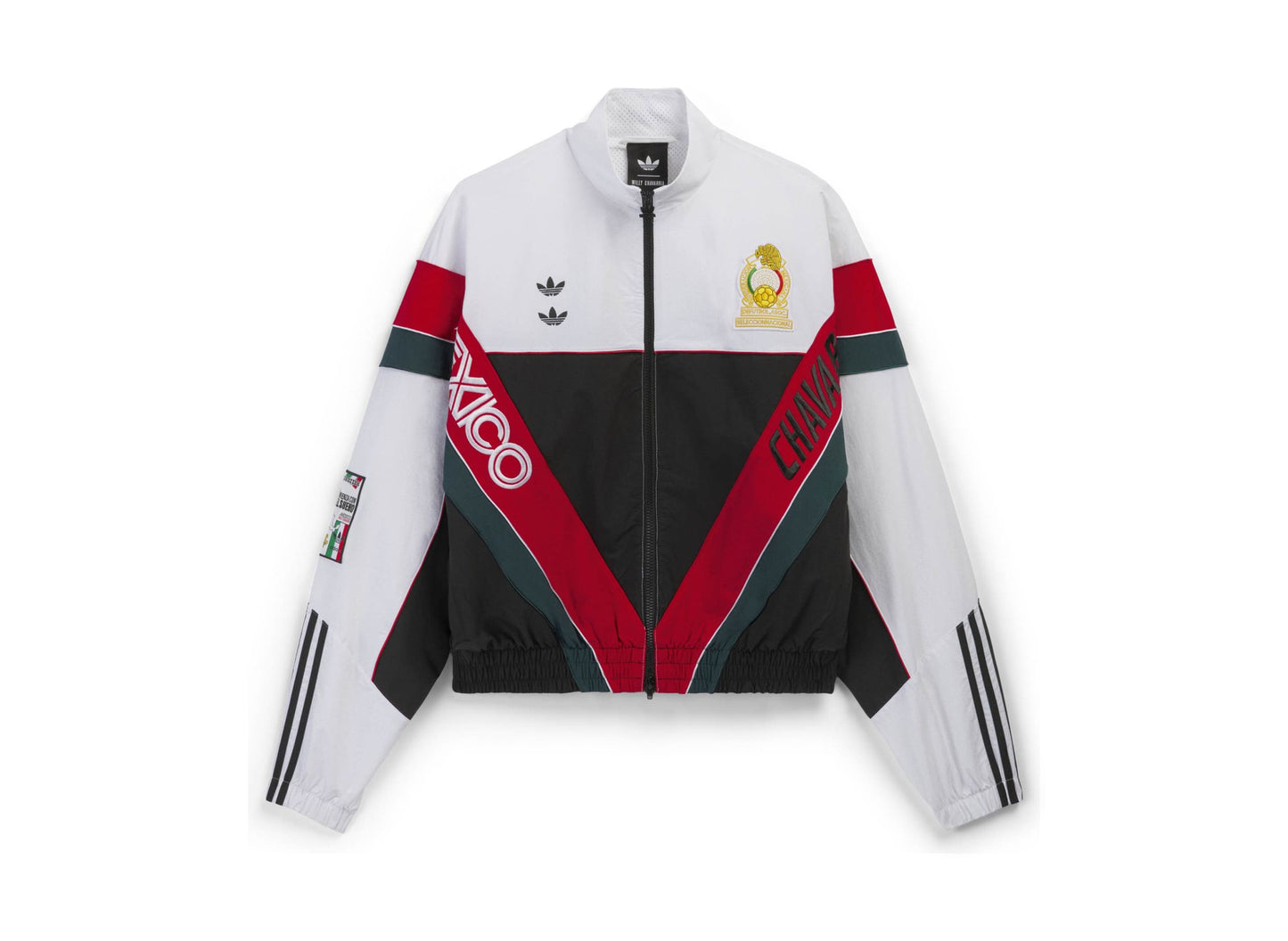 Adidas WC Chavarria CDM Gewebte Trainingsjacke in Weiß / Schwarz