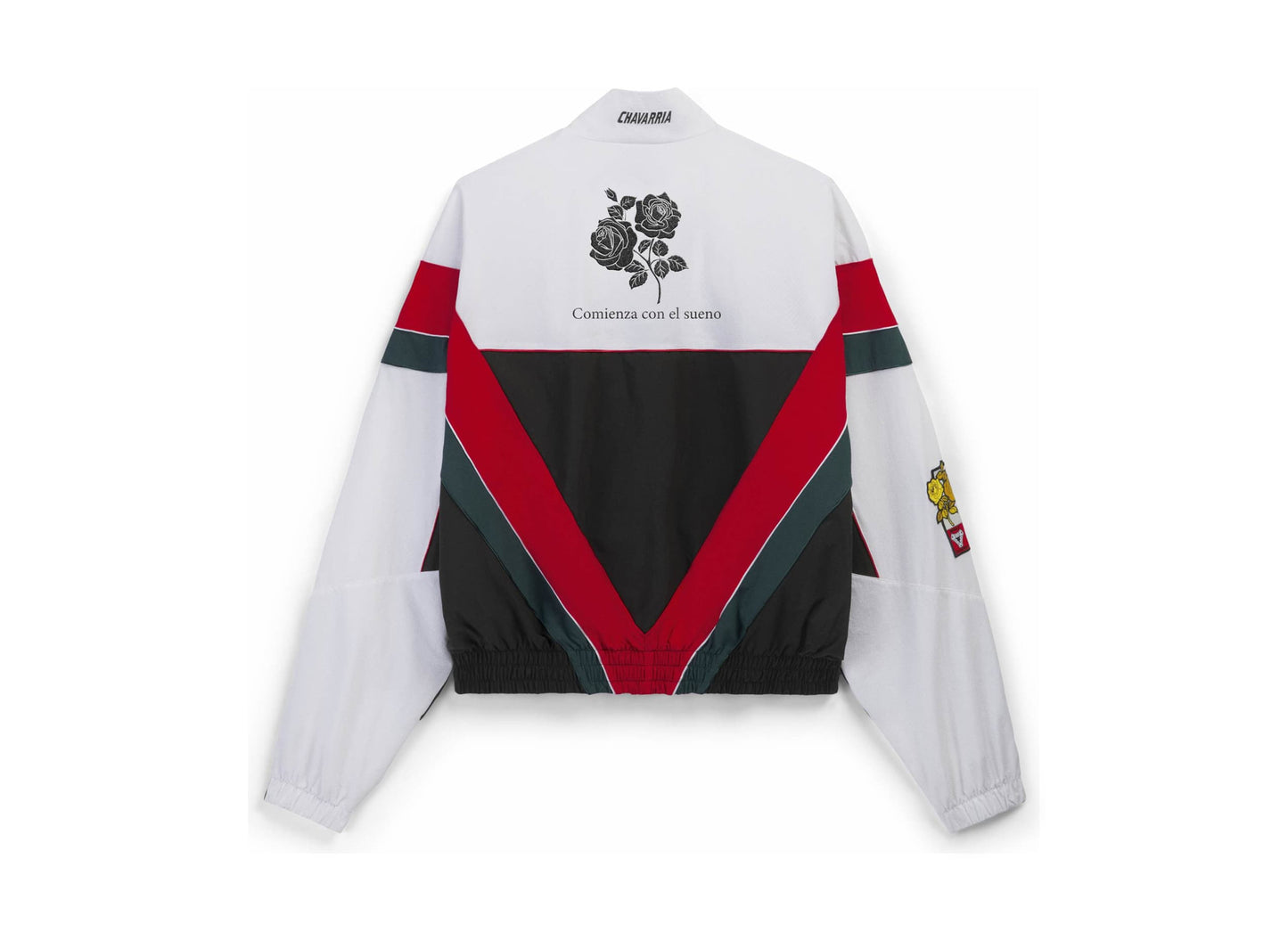 Adidas WC Chavarria CDM Gewebte Trainingsjacke in Weiß / Schwarz