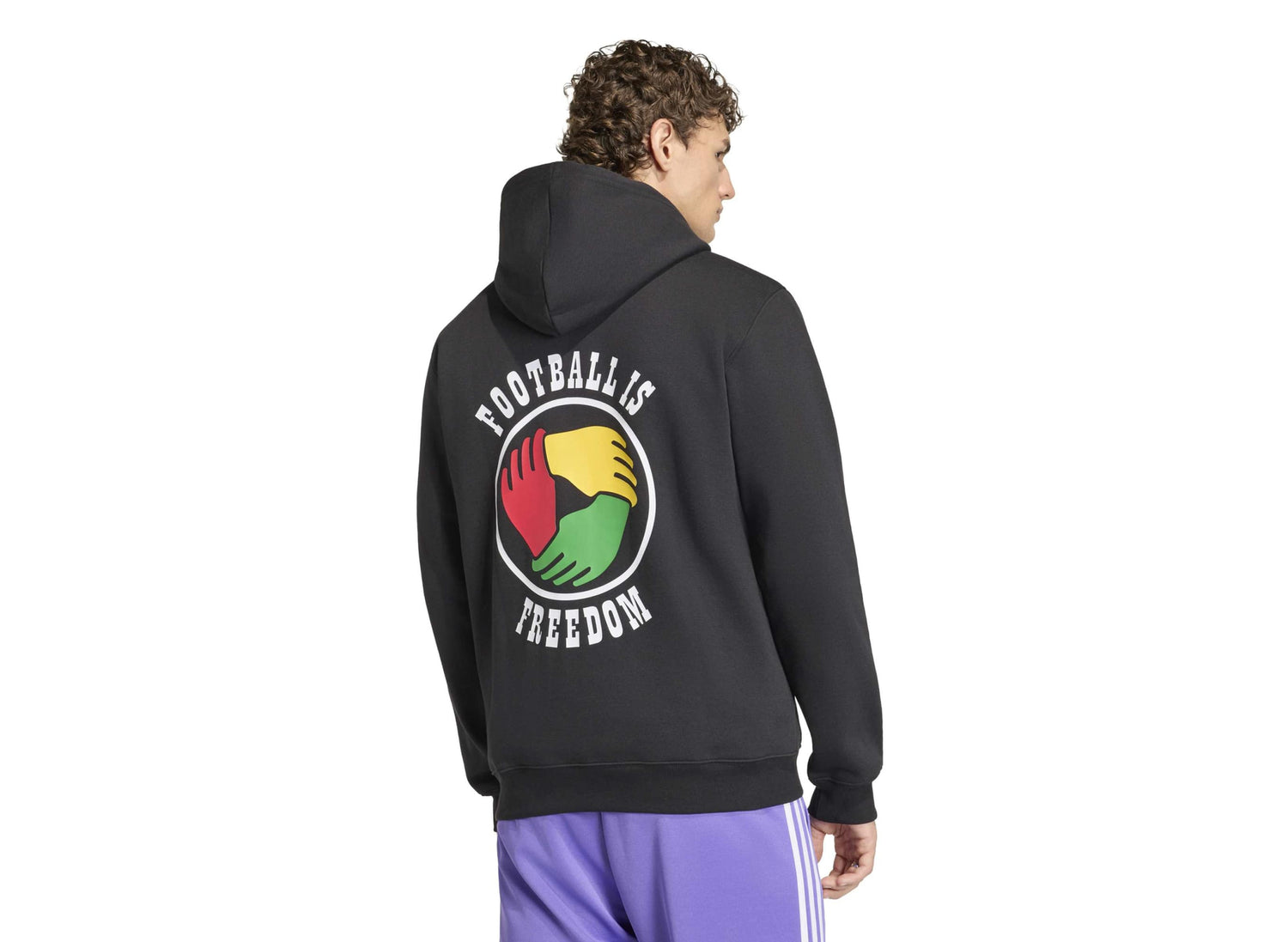 Adidas x Bob Marley OG Hoodie in Black — view 3
