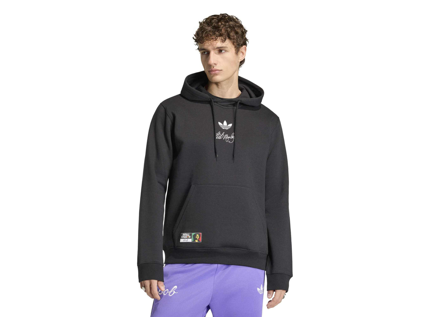 Adidas x Bob Marley OG Hoodie in Black — view 2