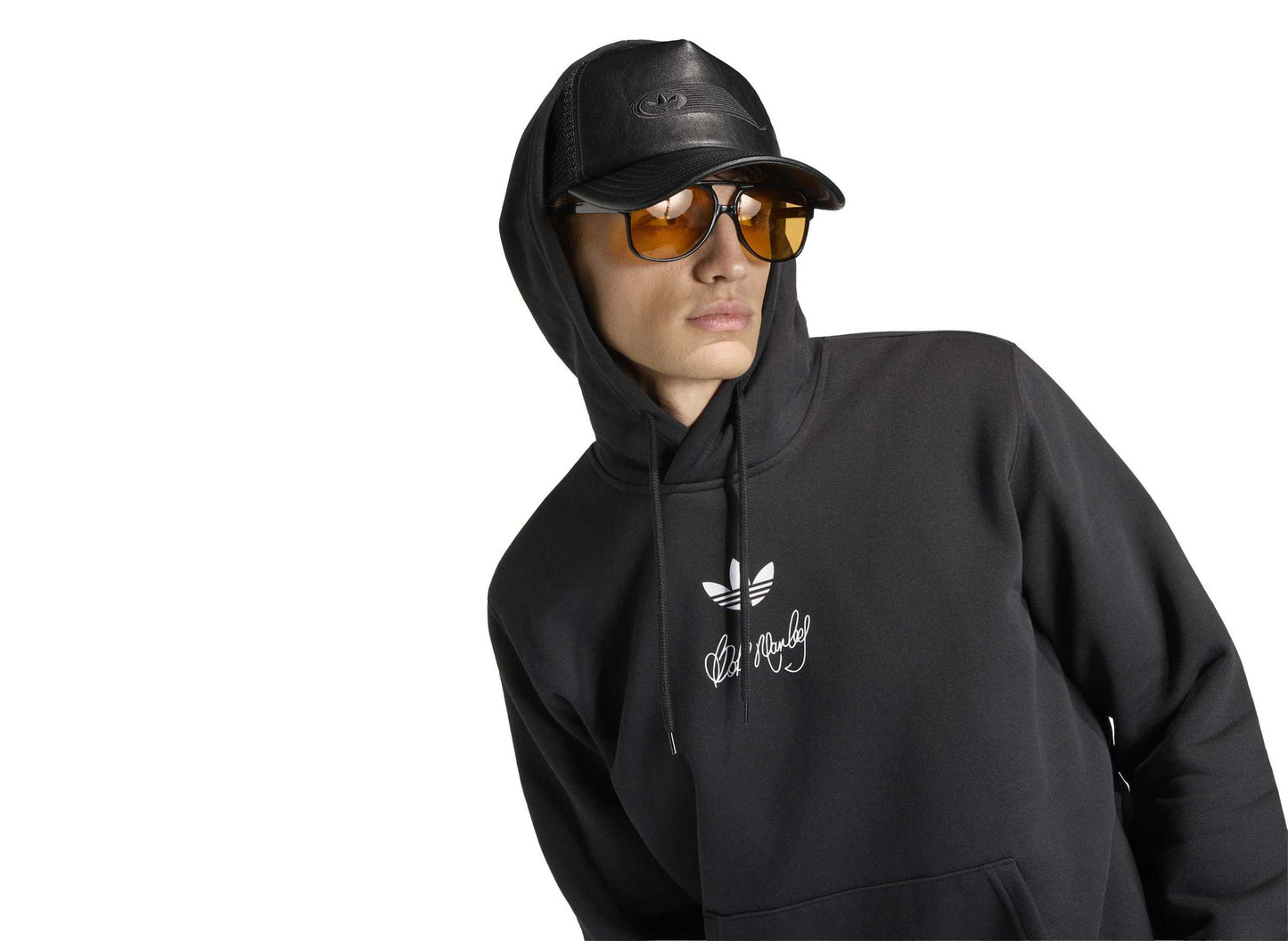 Adidas x Bob Marley OG Hoodie in Black — view 5
