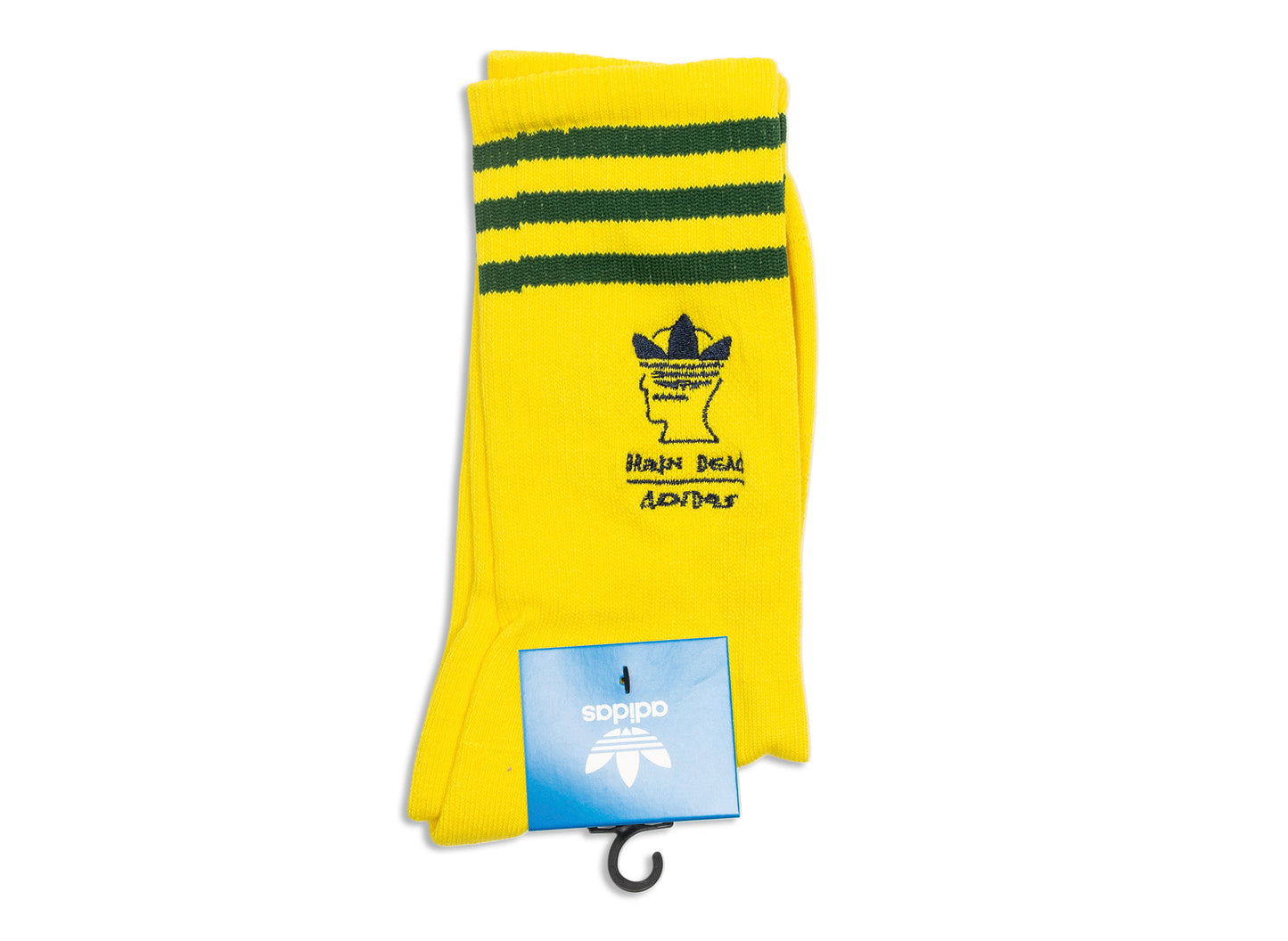 Adidas x Brain Dead Socks in Yellow