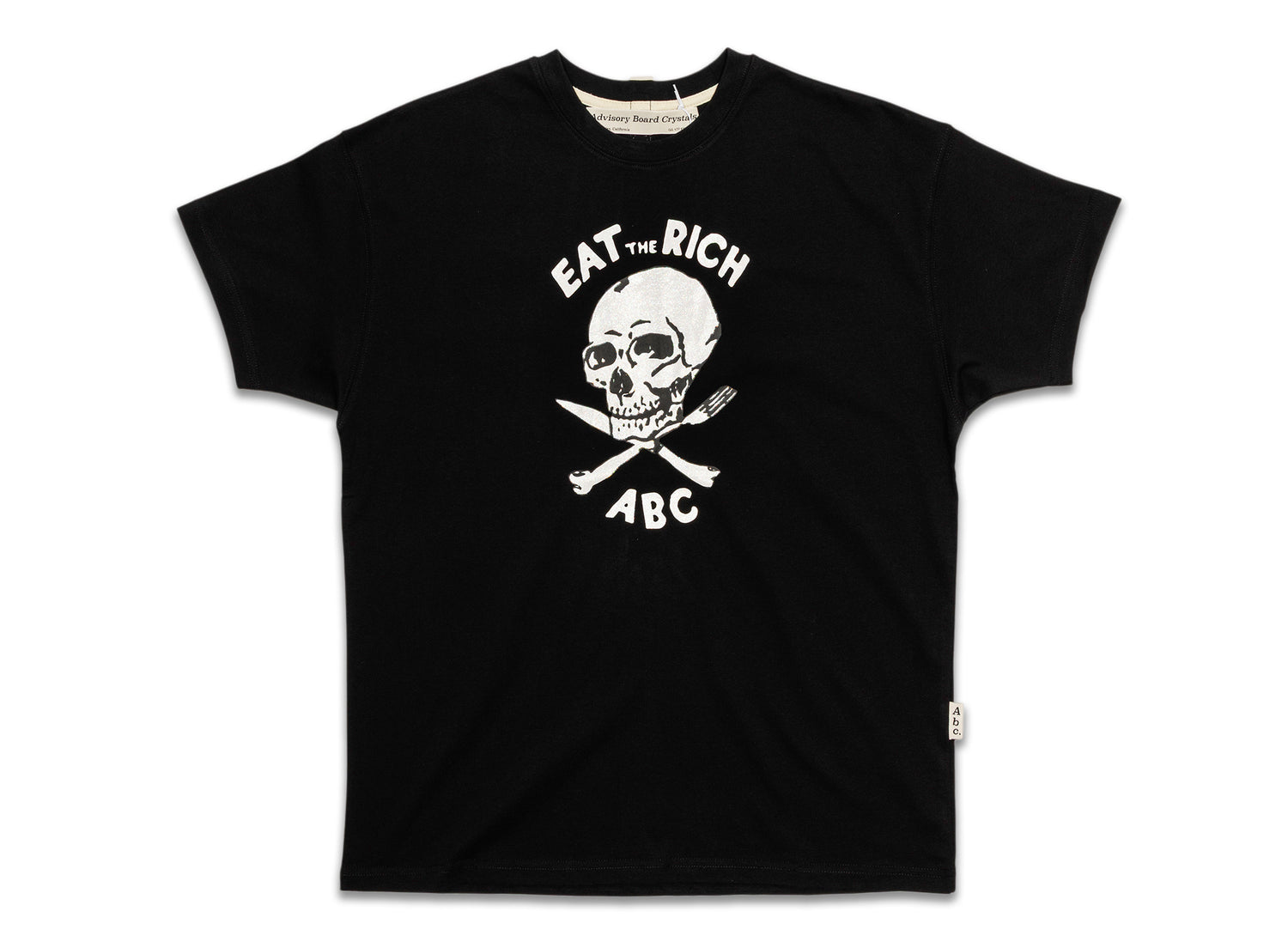 Advisory Board Crystals Abc. Skull S/S Tee in Black