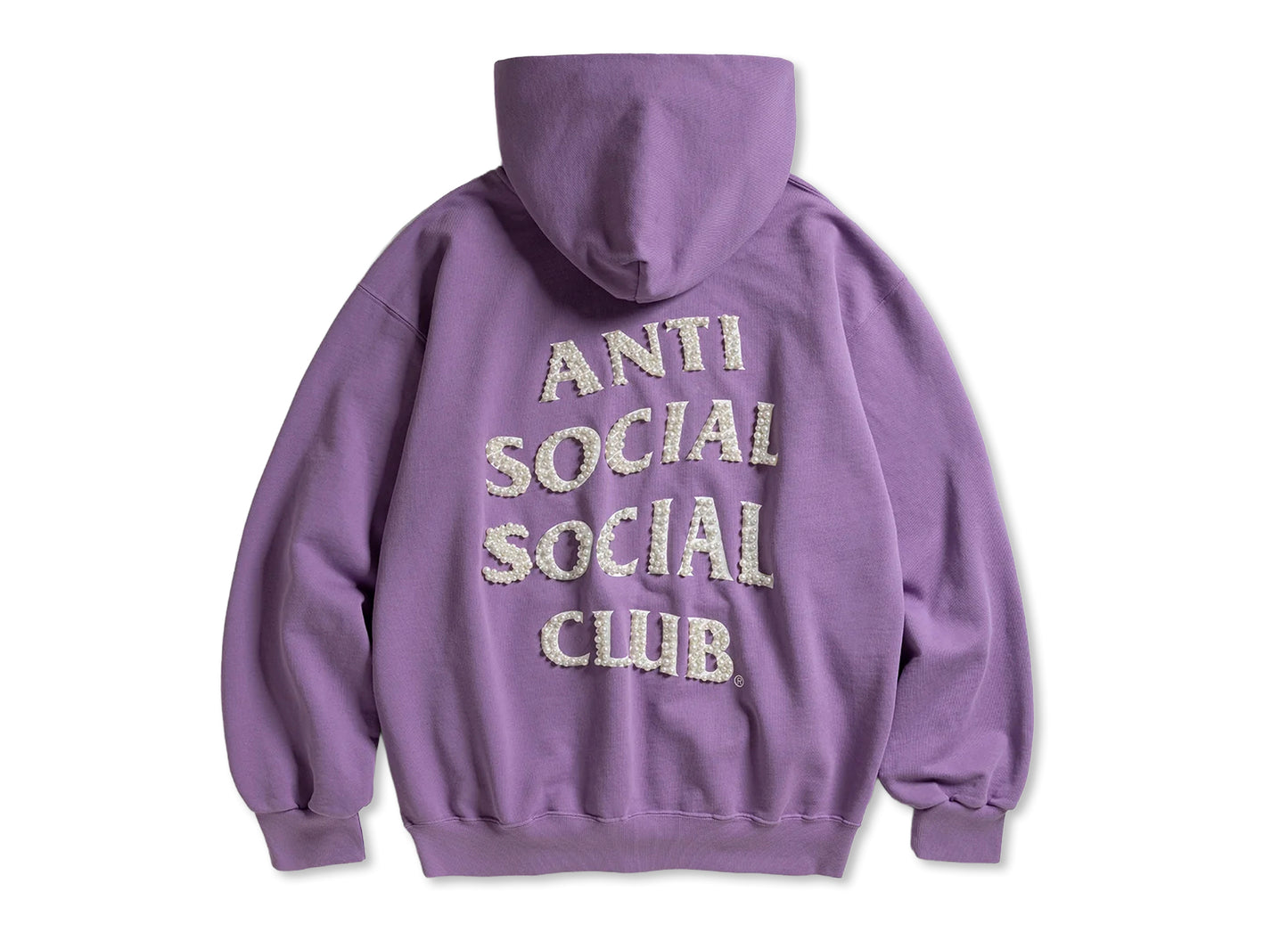 Anti Social Social Club 'Clutching Pearls' Hoodie in Washed Purple — view 2