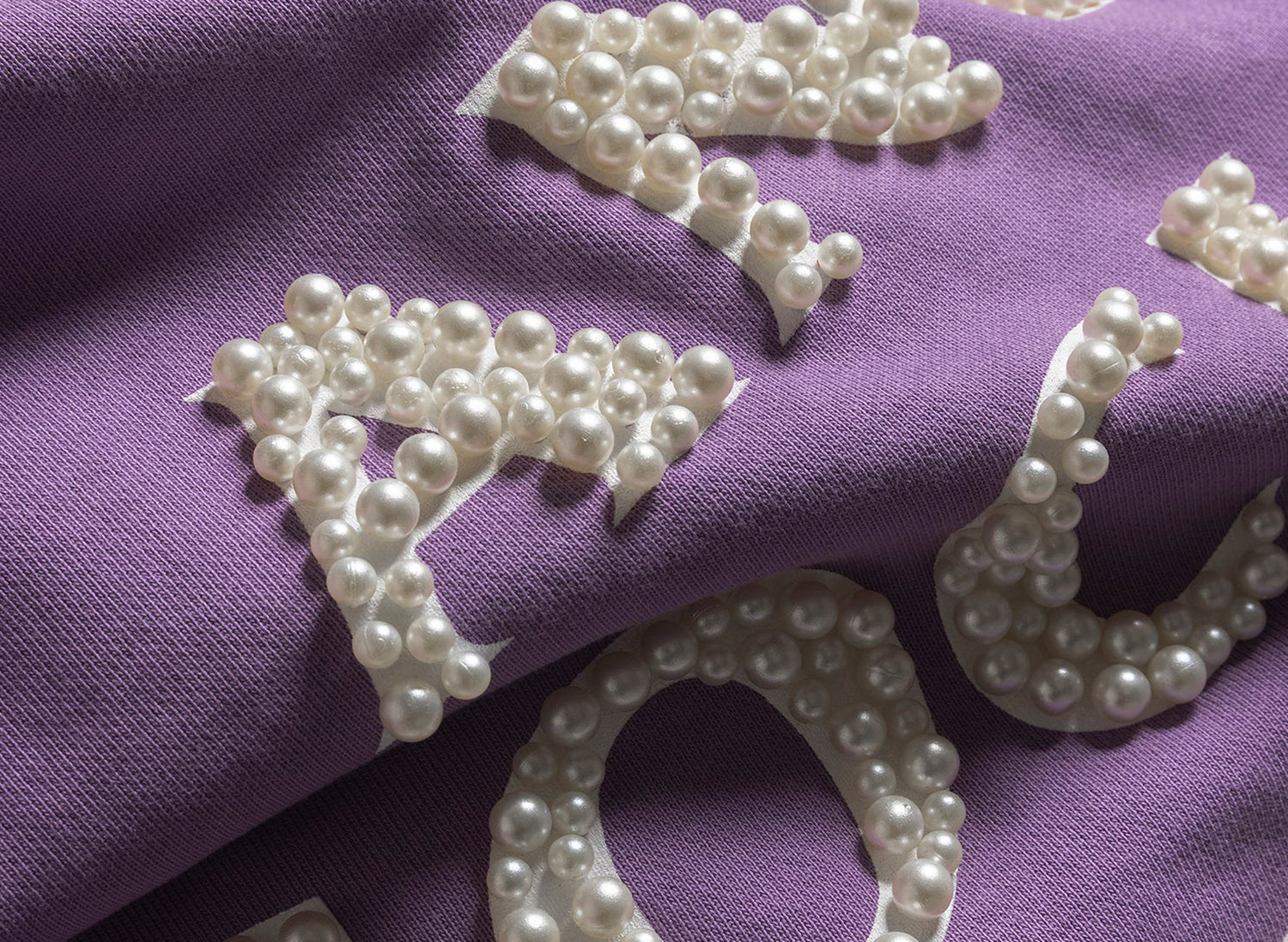 Anti Social Social Club 'Clutching Pearls' Hoodie in Washed Purple — view 3