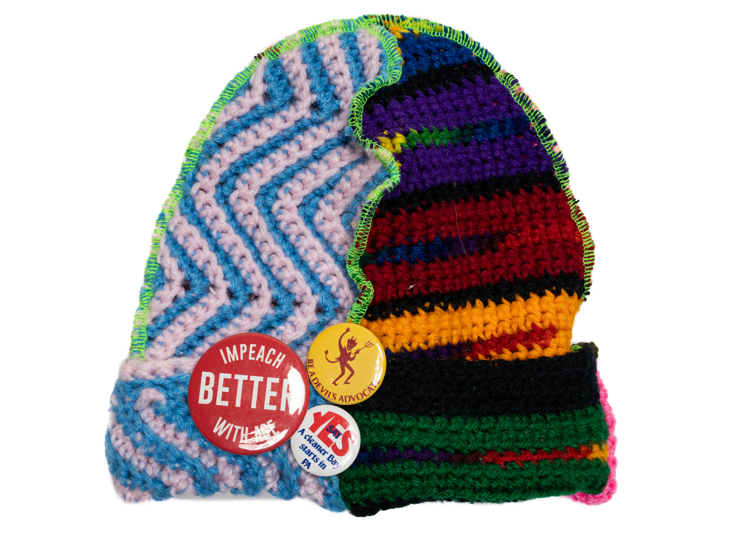 Better With Age Nane's Bespoke Chapeau in Multi, unisex handmade cap