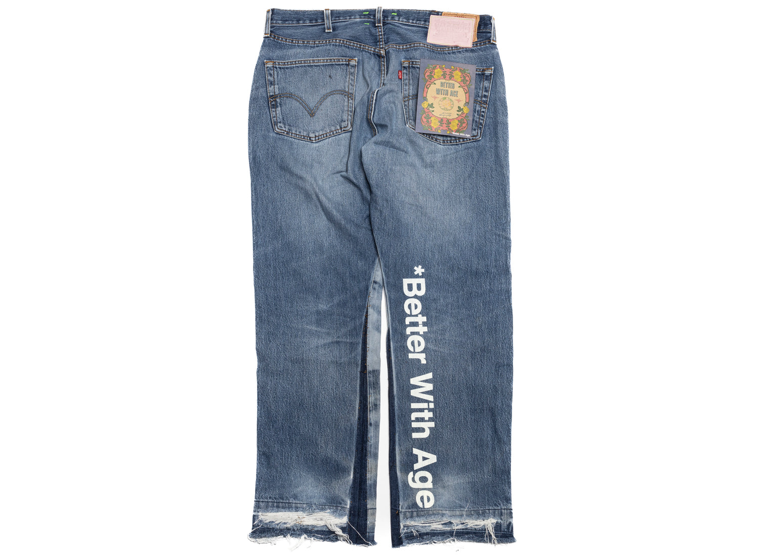 Better With Age Wedding Laser Denim in Indigo, men's denim jeans, view 2