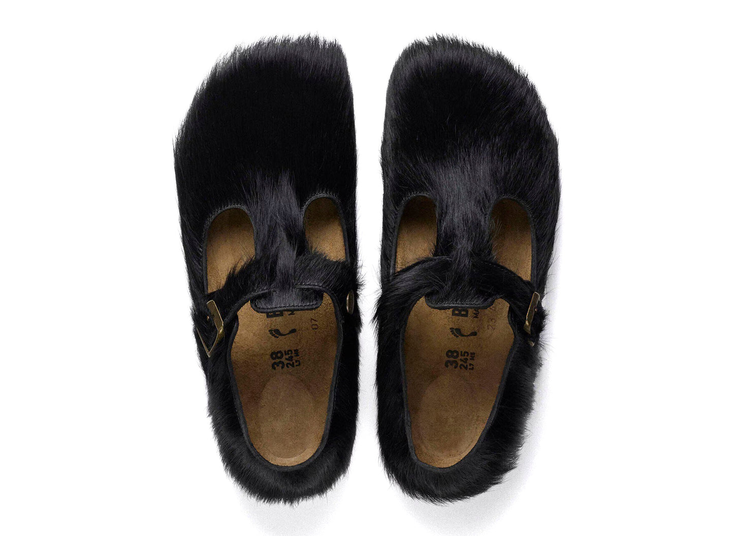 Birkenstock Song For The Mute 1774 Paris The Rebel Fur in Black