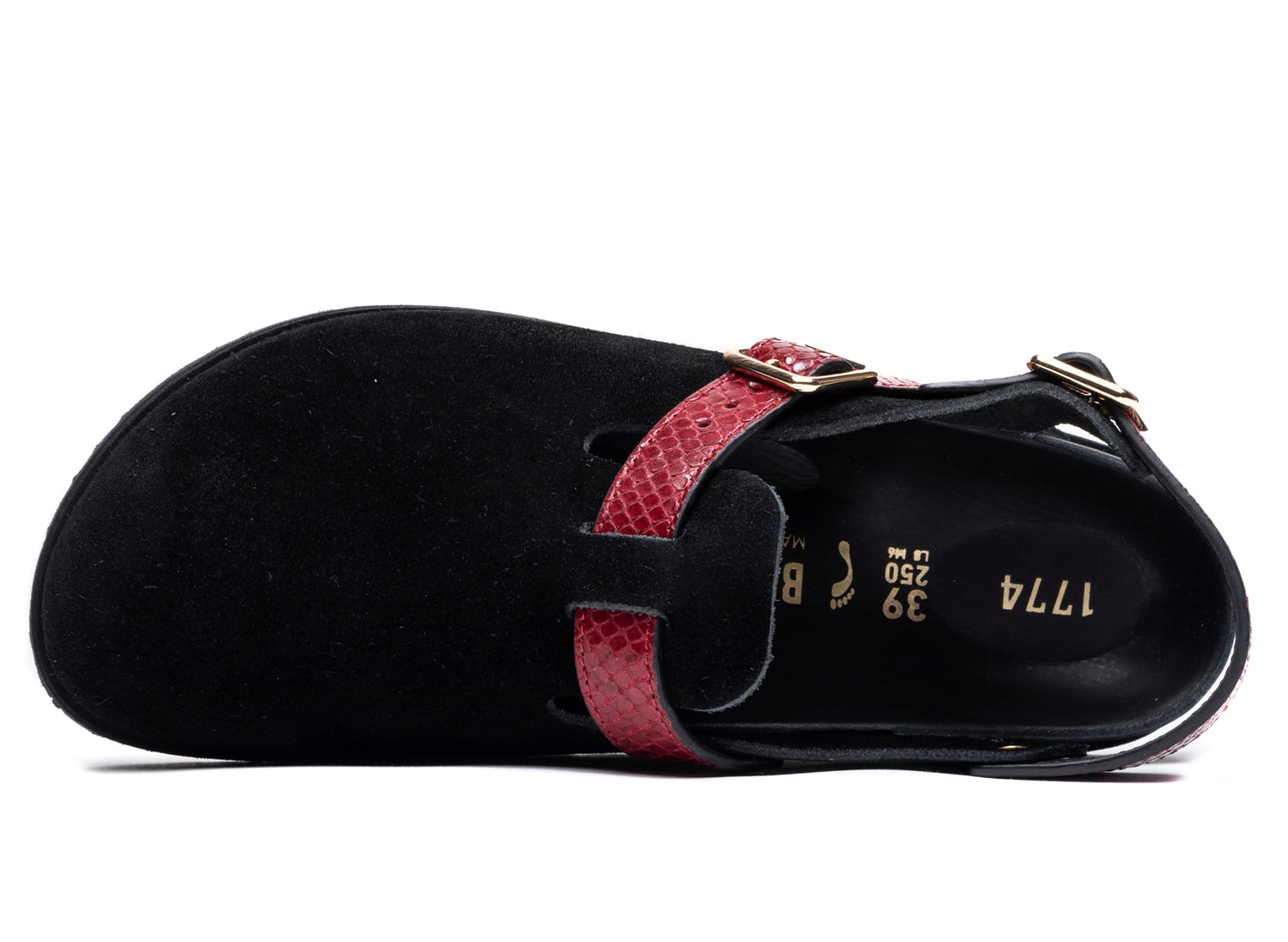 Birkenstock Tokio II Lined 1774 in Black/Red - view 3