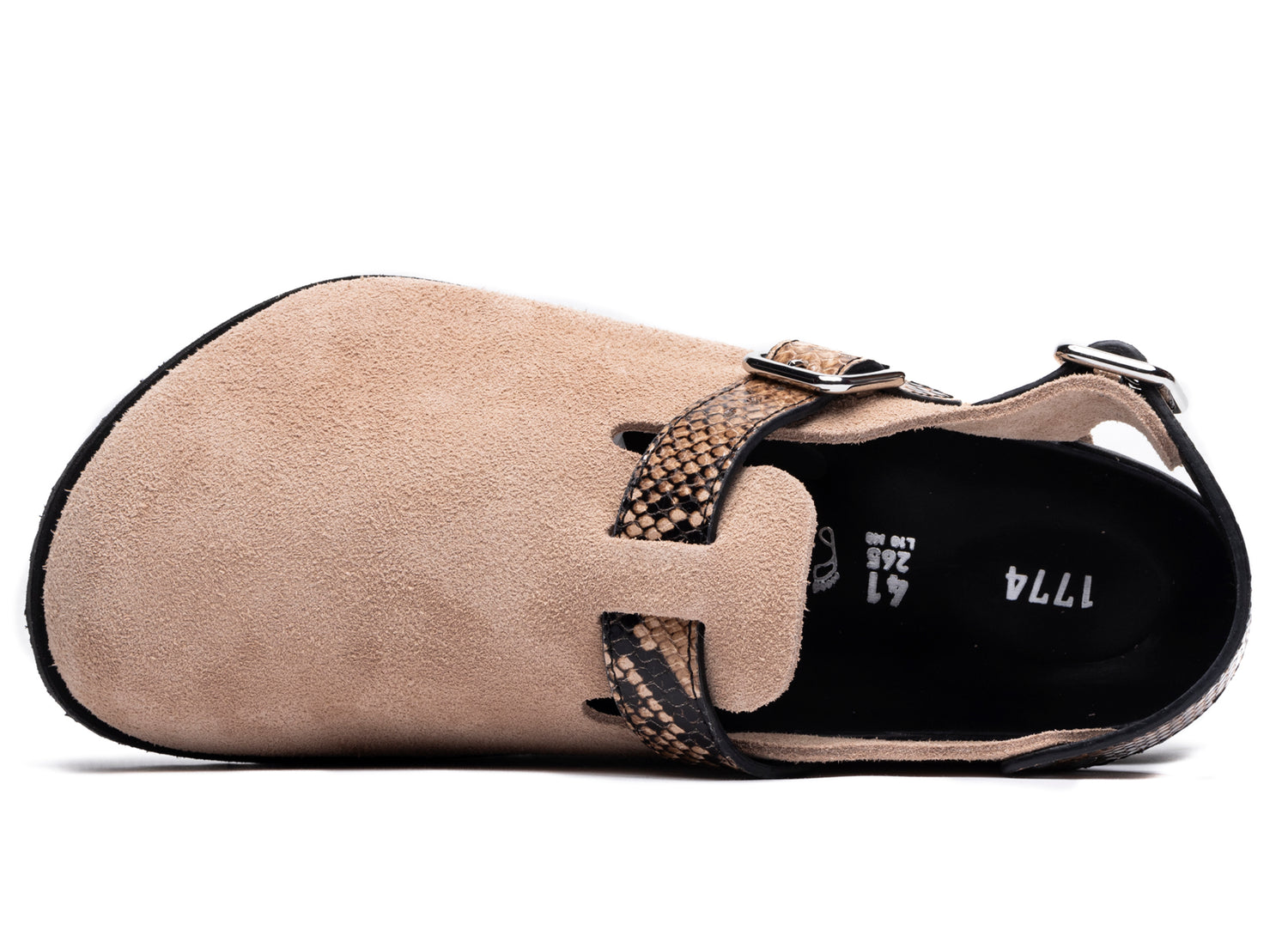 Birkenstock Tokio II Lined 1774 in Natural Snake Brown - view 3