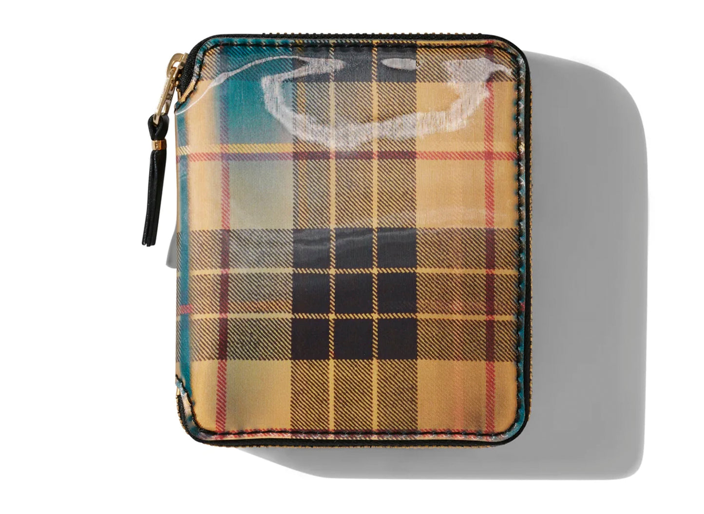 Comme des Garçon Lenticular Tartan SA2100 Wallet 'Yellow/Green'