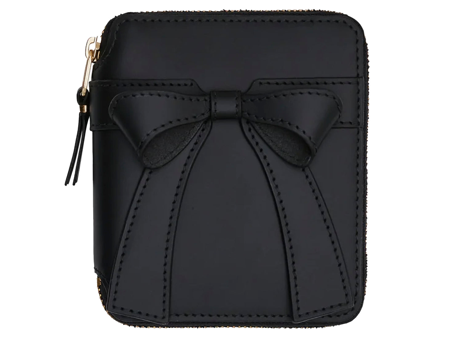 Comme des Garçon Wallet Big Bow Large Zip Pouch