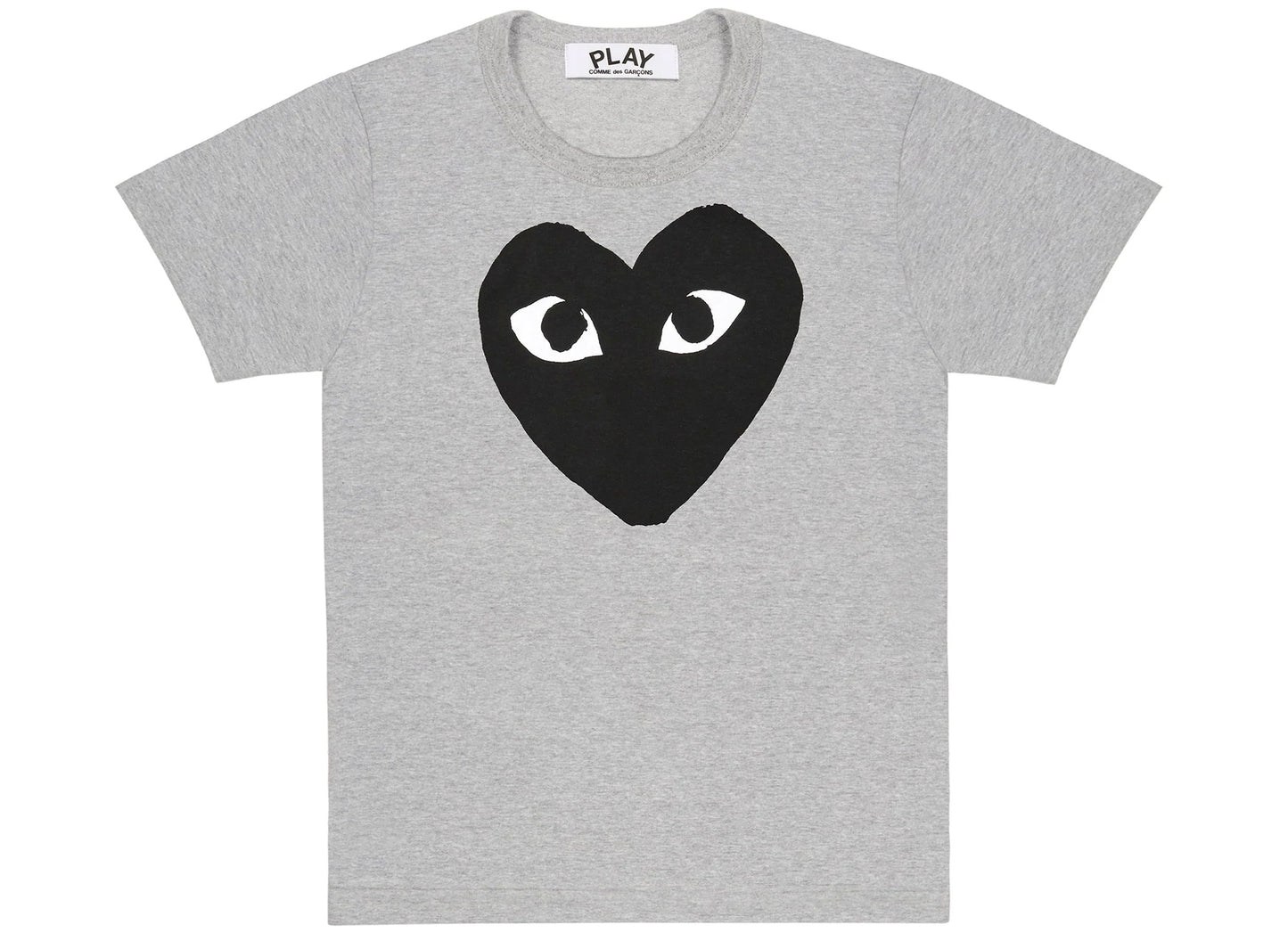 Comme des Garçons Play Heart Tee in Grey