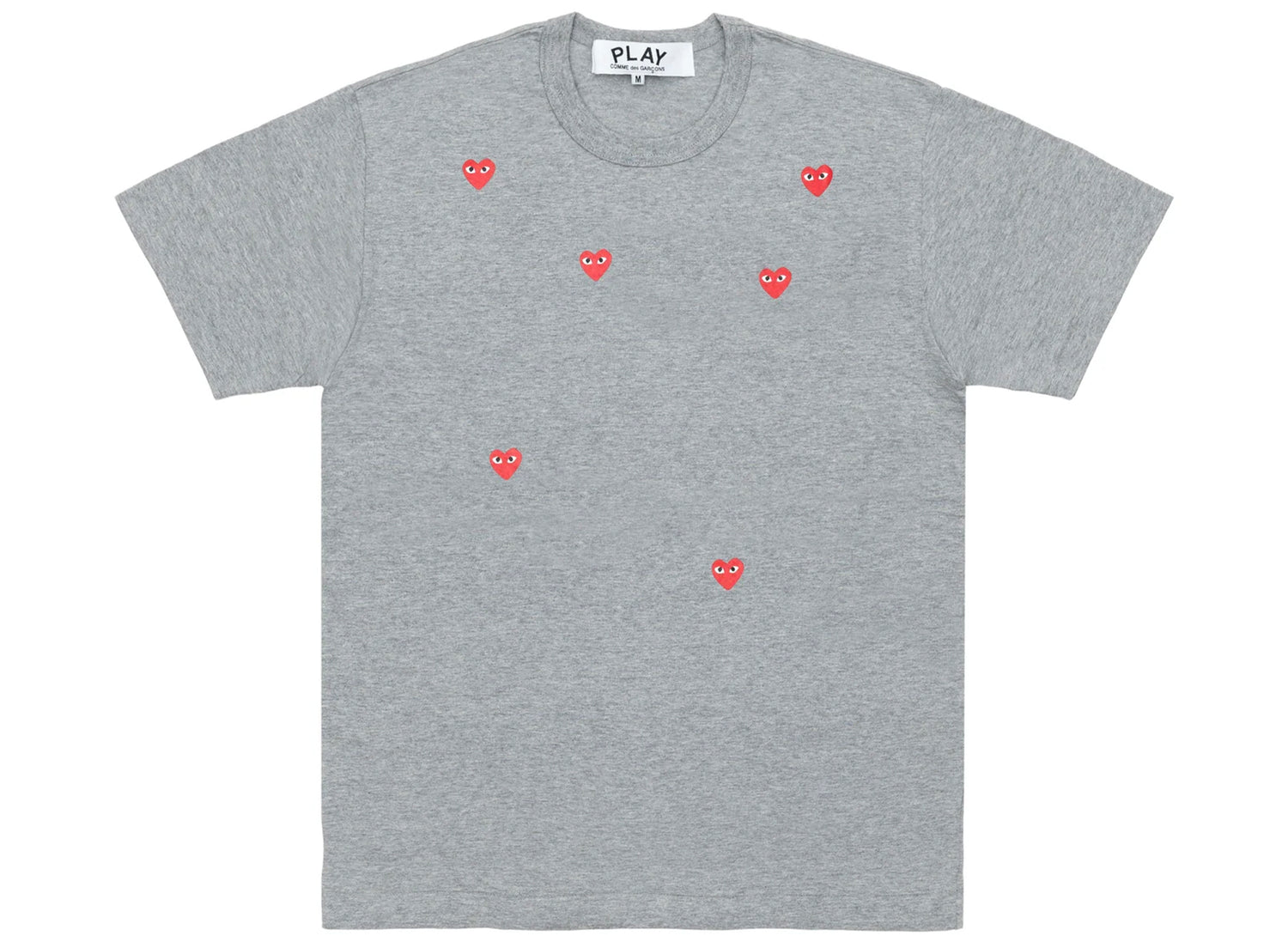 Comme des Garçons Play Scatter Heart T-Shirt in Grey