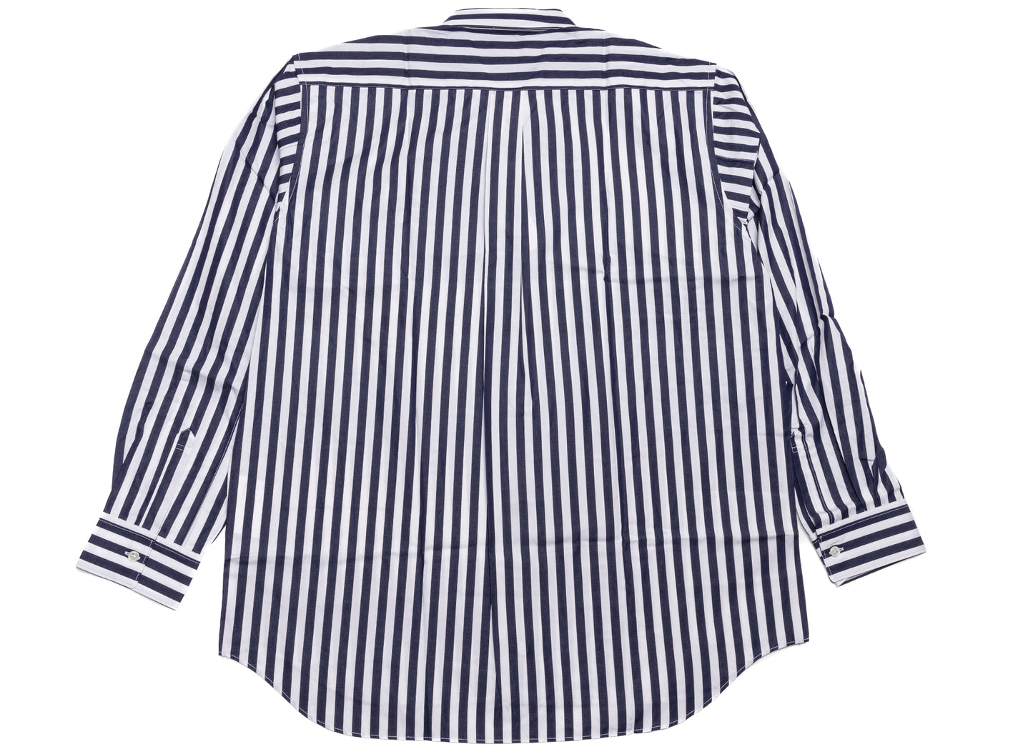 Comme des Garçons SHIRT FOREVER Relaxed Long-Sleeve Shirt in Blue, back view