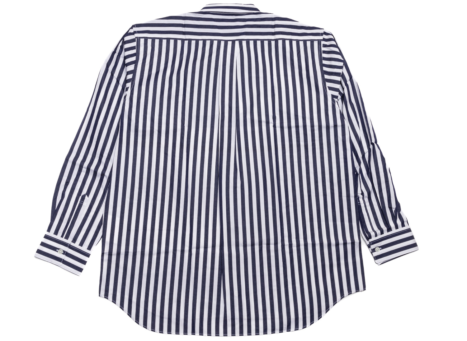 Comme des Garçons SHIRT FOREVER Relaxed Long-Sleeve Shirt in Blue, back view