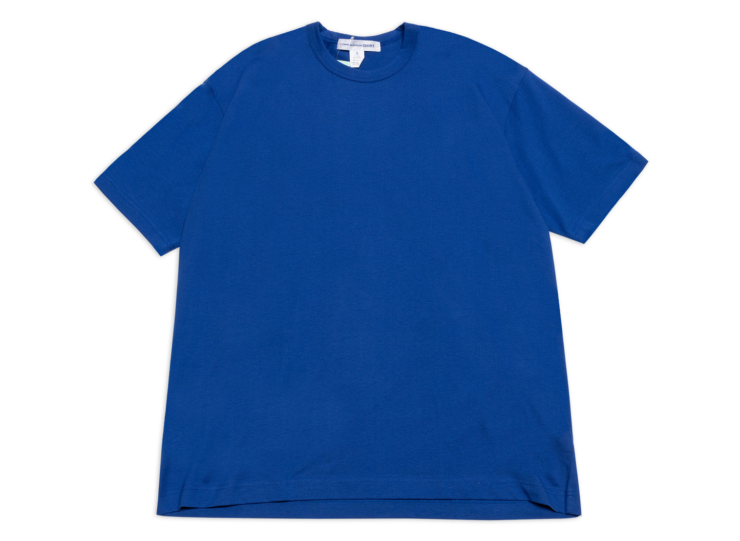 Comme des Garçons SHIRT Logo Tee Oversized in Blue