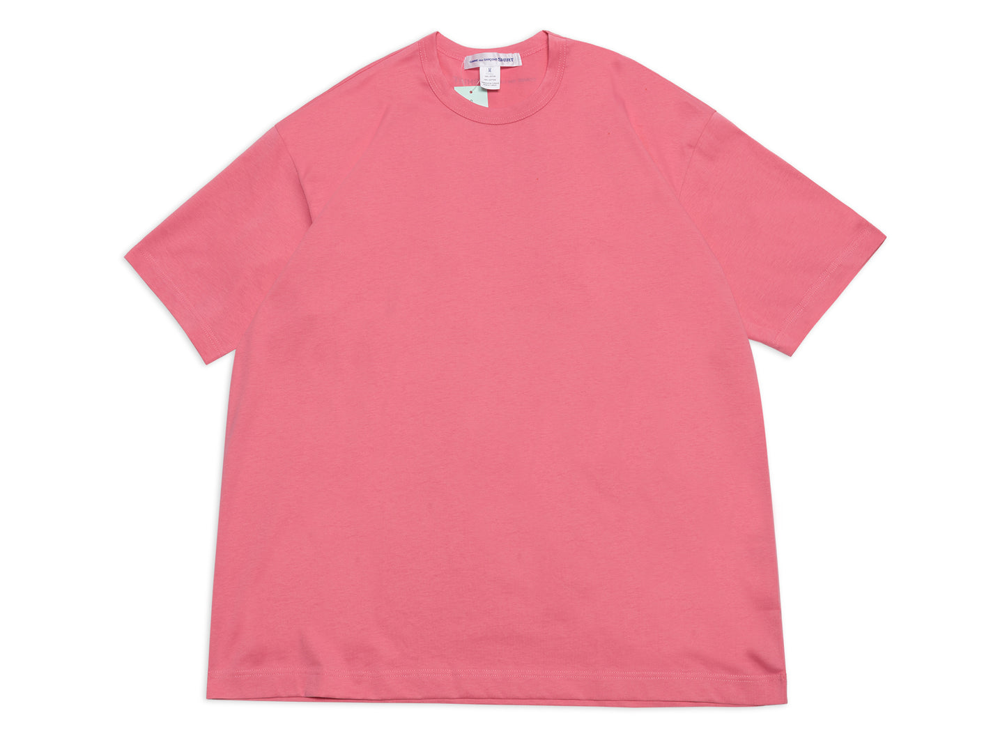 Comme des Garçons SHIRT Logo Tee Oversized in Pink