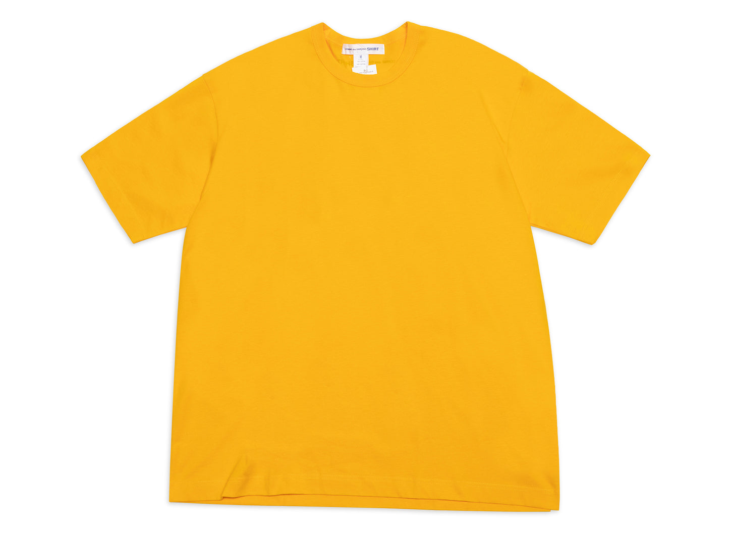 Comme des Garçons SHIRT Logo Tee Oversized in Yellow