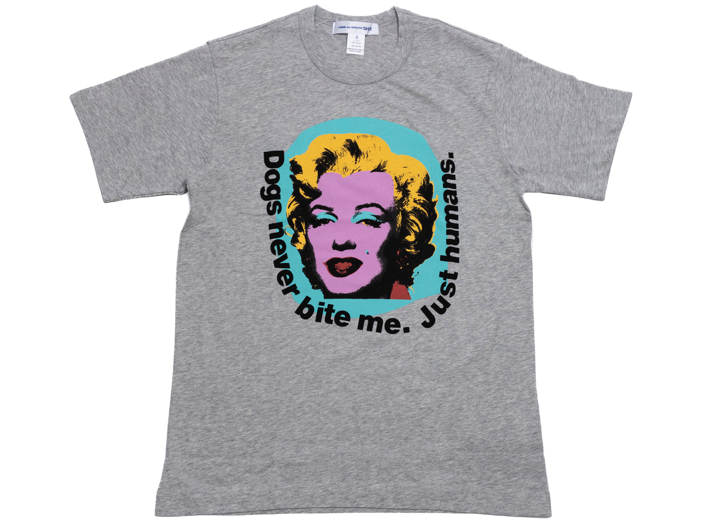 Comme des Garçons SHIRT Marilyn Monroe Knit T-Shirt in Grey